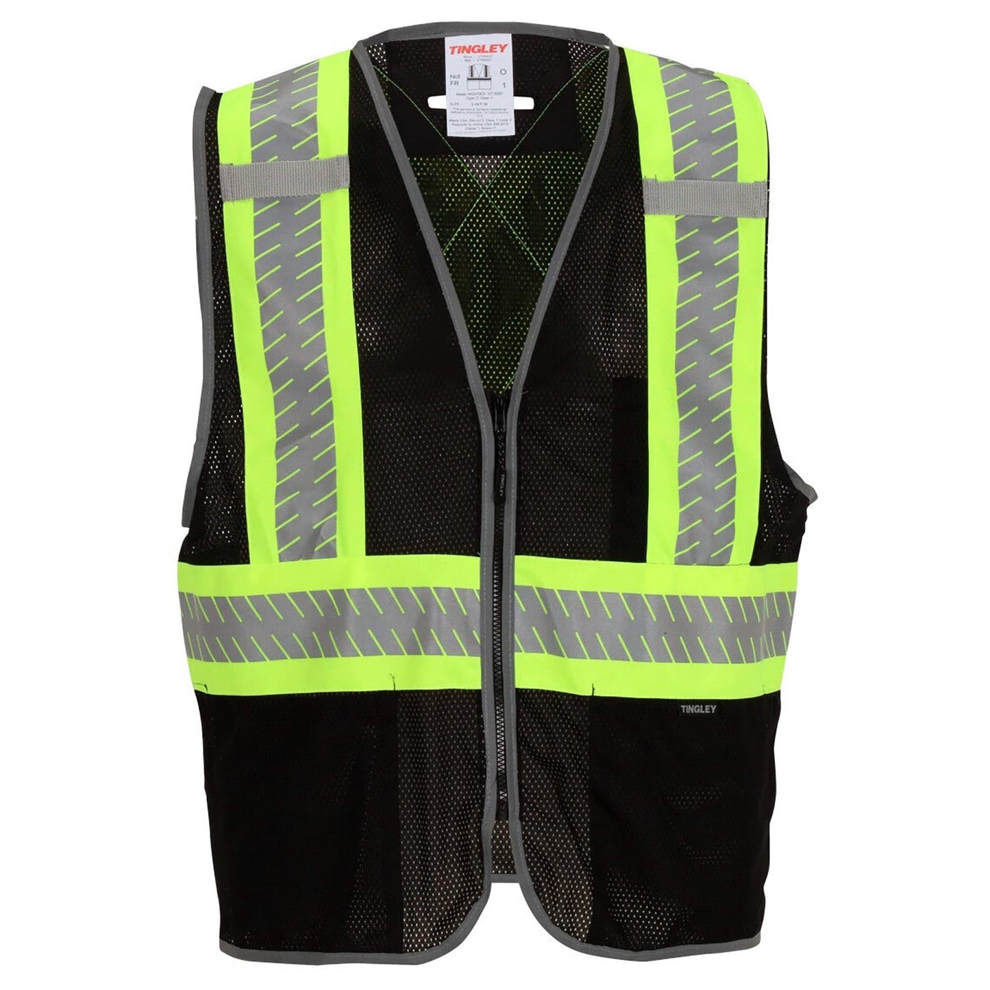 Black Safety Vest - Tingley - High Visibility Reflective