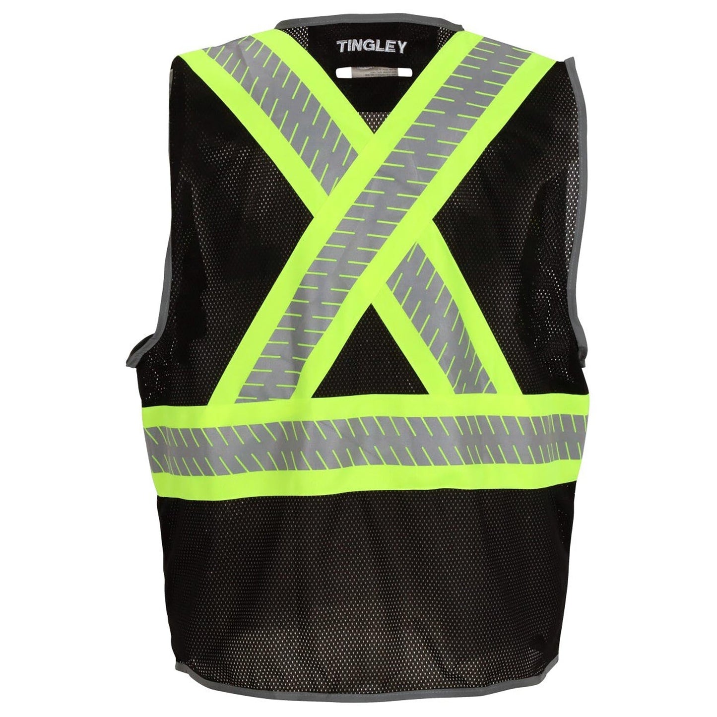 Black Safety Vest - Tingley - High Visibility Reflective