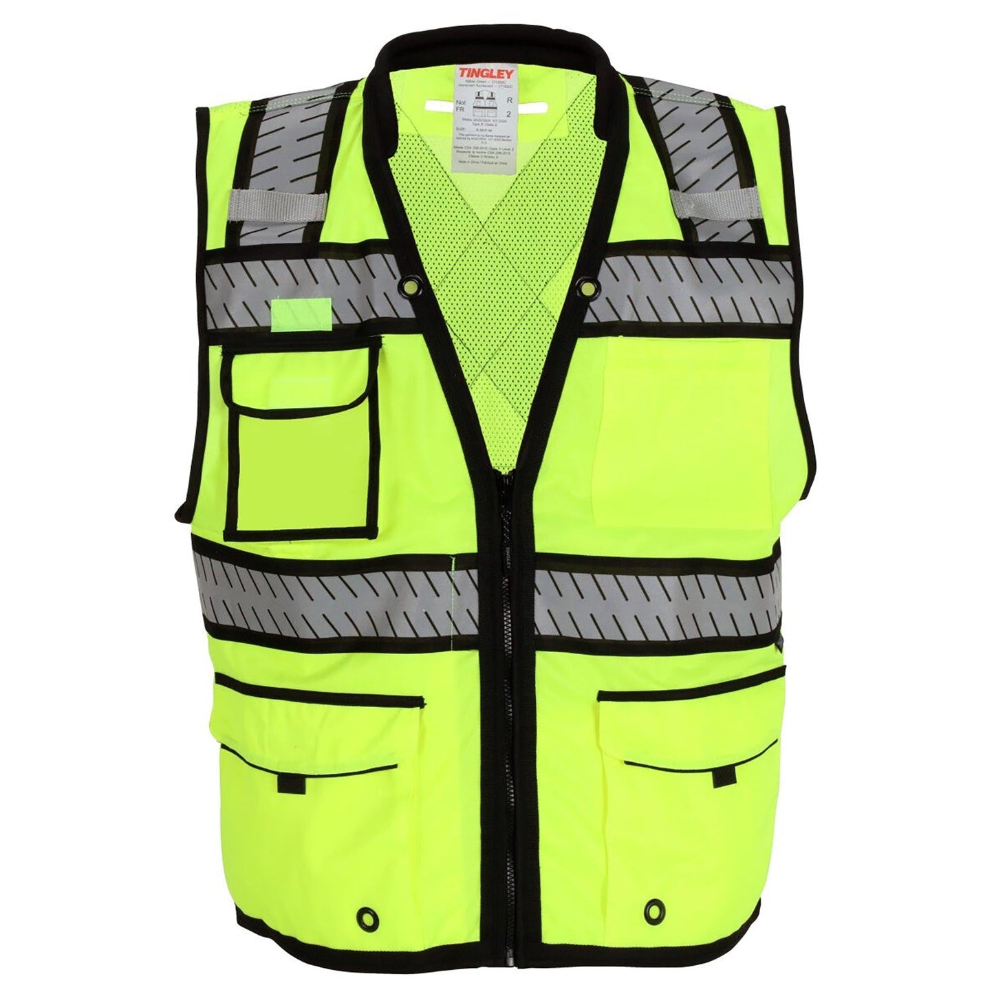 Yellow/Lime Safety Vest - Tingley - Breathable Comfort