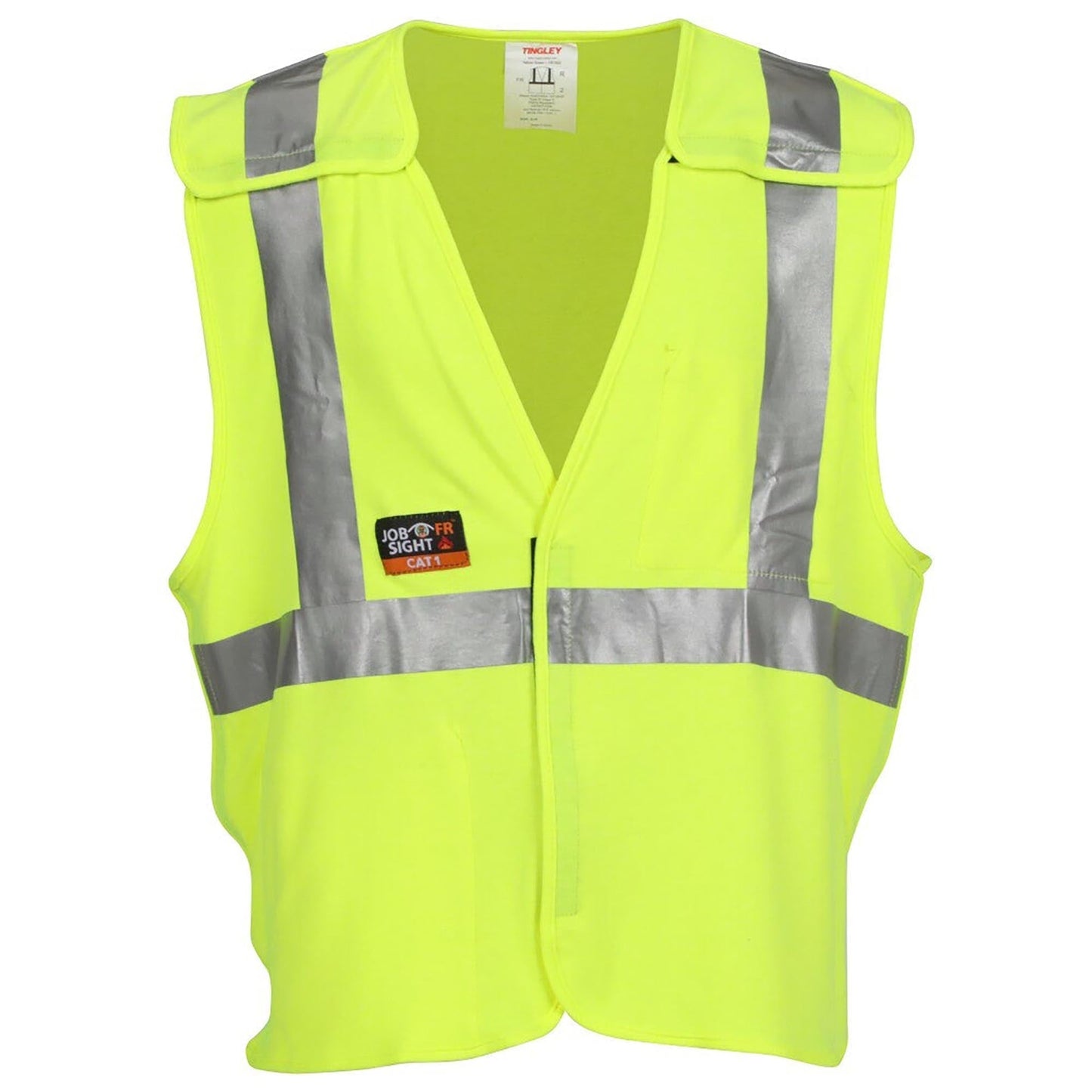Yellow/Lime Safety Vest - Tingley - Flame Resistant