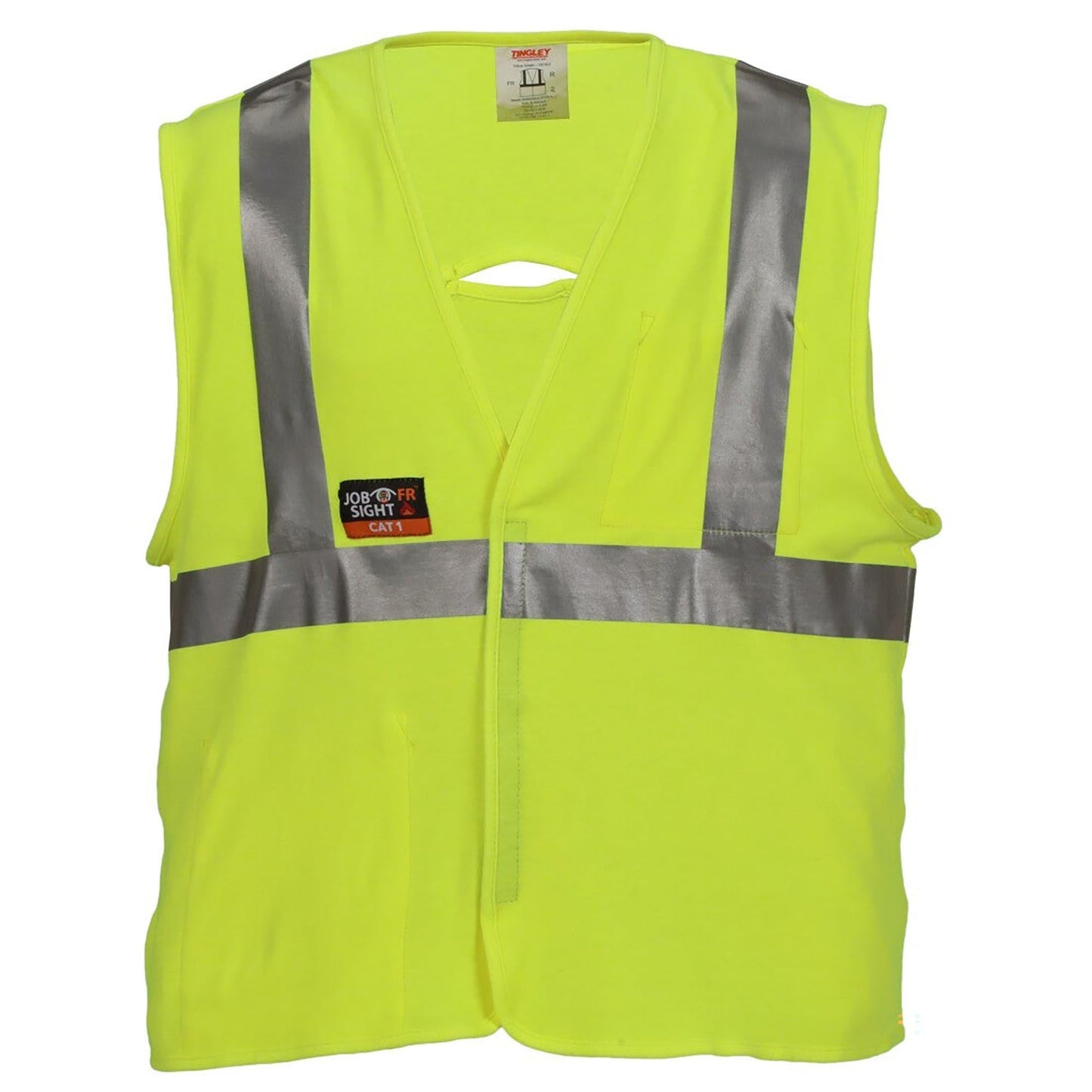 Yellow/Lime Safety Vest - Tingley - Flame Resistant