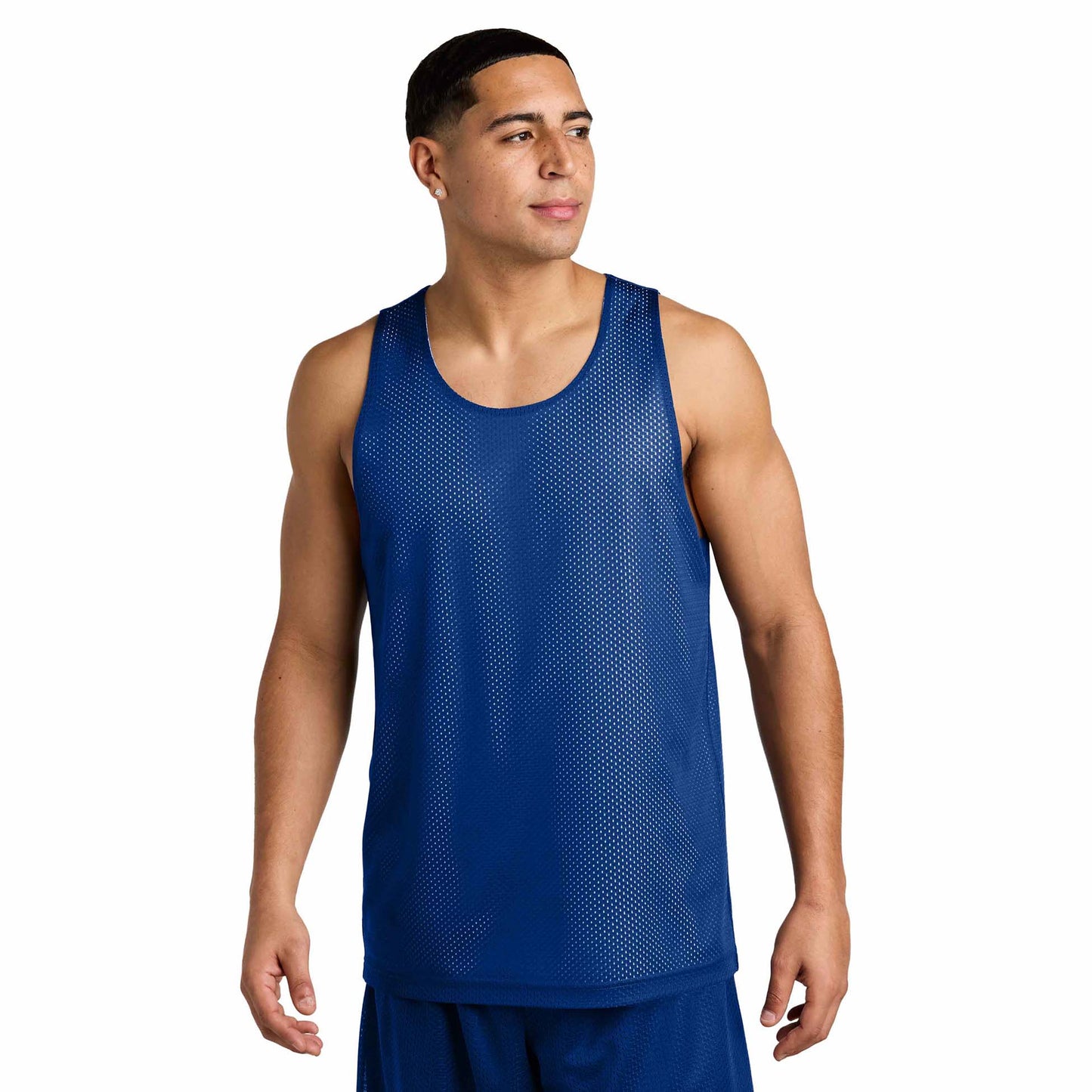 Black/Deep Red Tank Tops - Sport-Tek - Moisture-Wicking
