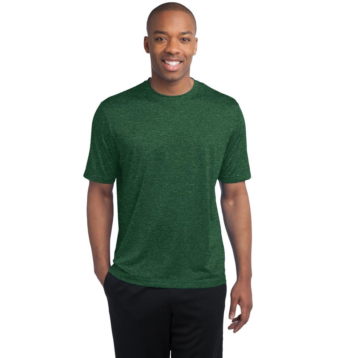 Blue Wake Heather T-Shirt - Sport-Tek - Moisture-Wicking - Comfortable Fit