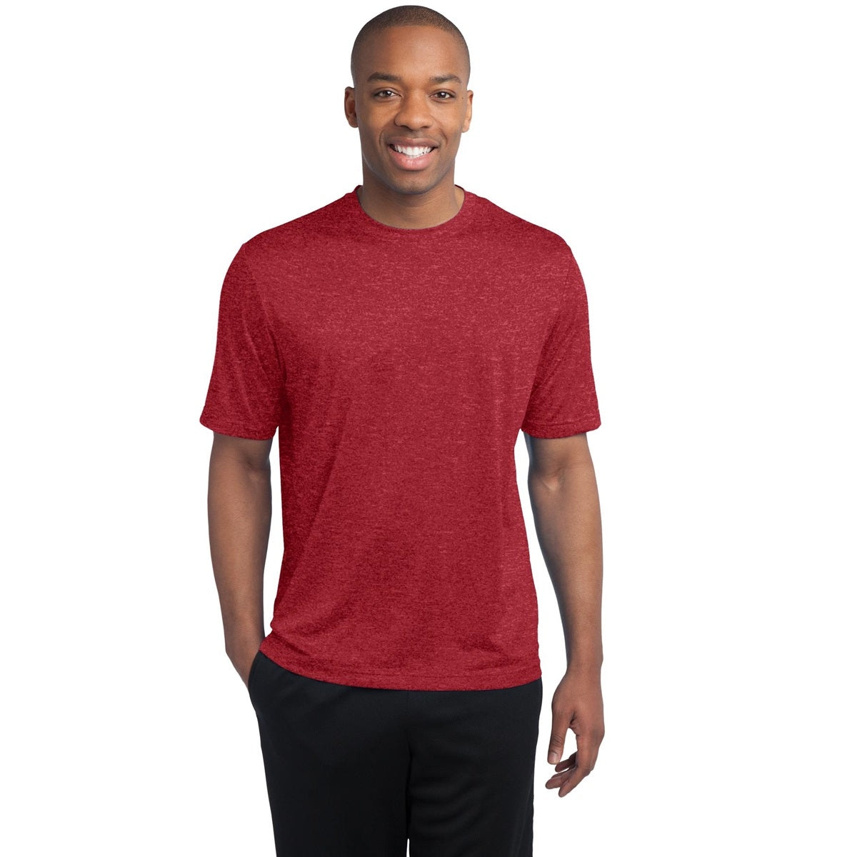 Blue Wake Heather T-Shirt - Sport-Tek - Moisture-Wicking - Comfortable Fit