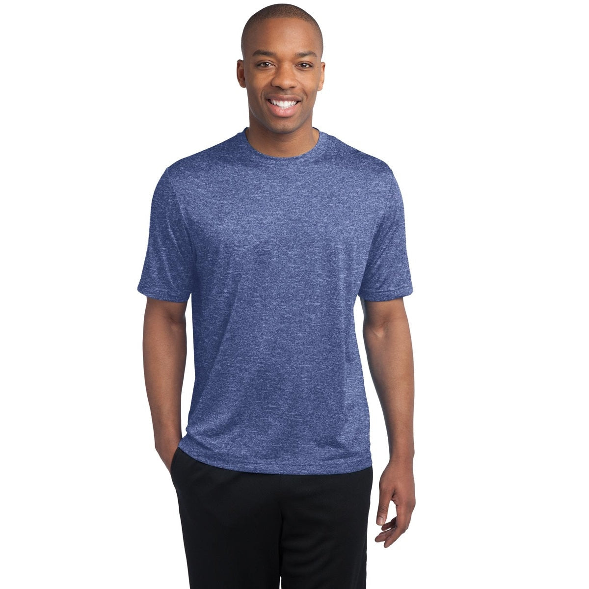 Blue Wake Heather T-Shirt - Sport-Tek - Moisture-Wicking - Comfortable Fit