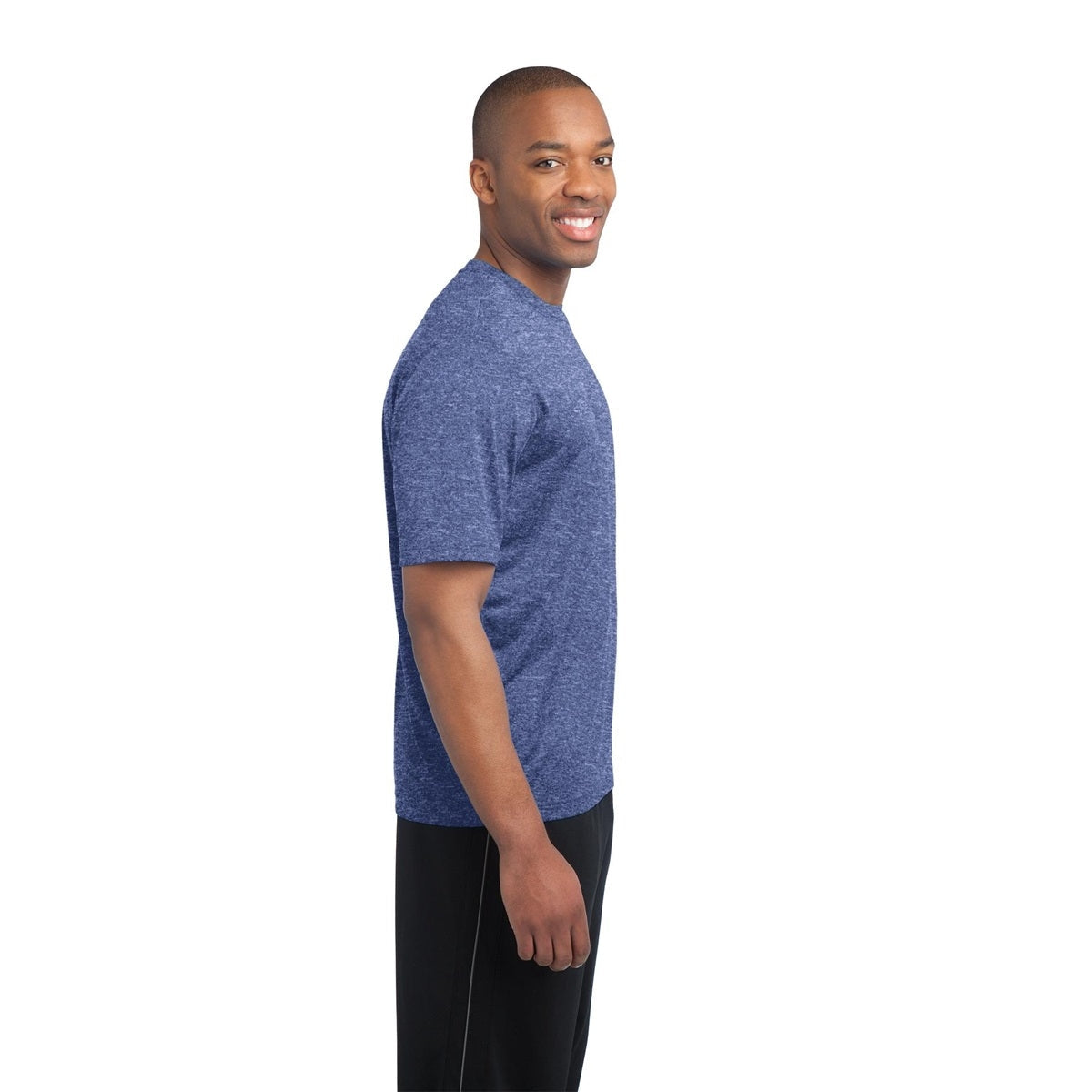 Blue Wake Heather T-Shirt - Sport-Tek - Moisture-Wicking - Comfortable Fit