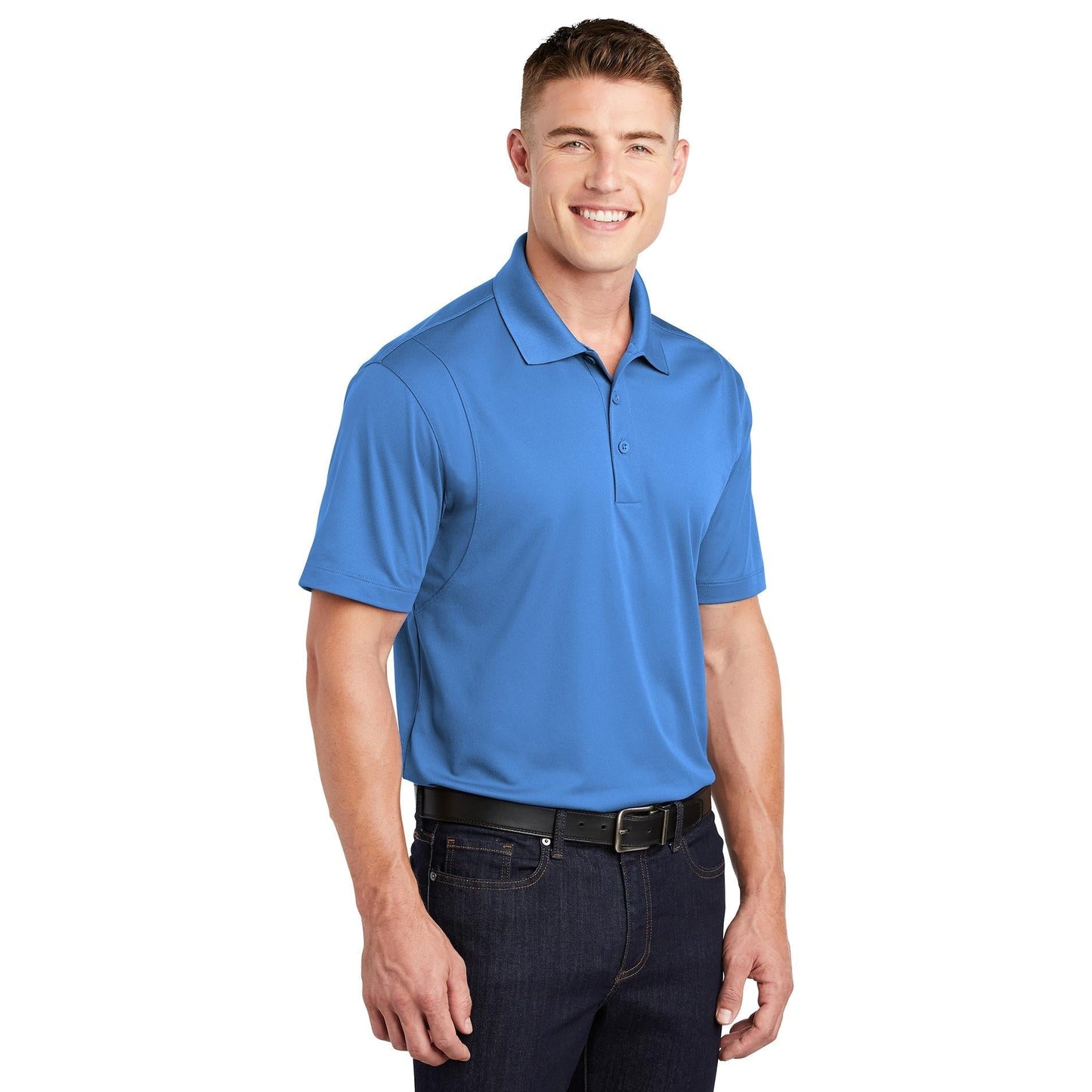 Grey Polo Shirt - Sport-Tek - Moisture-Wicking Fabric