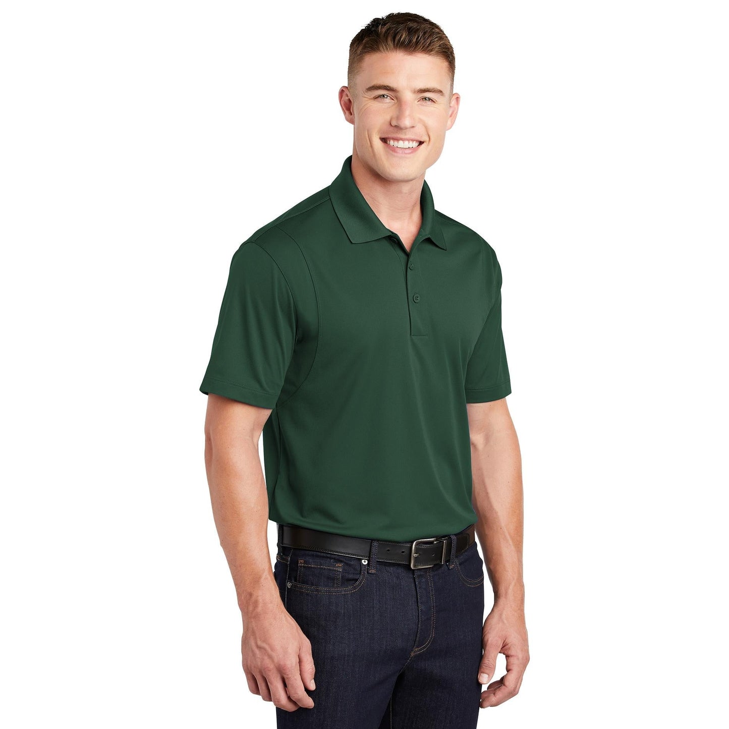 Grey Polo Shirt - Sport-Tek - Moisture-Wicking Fabric