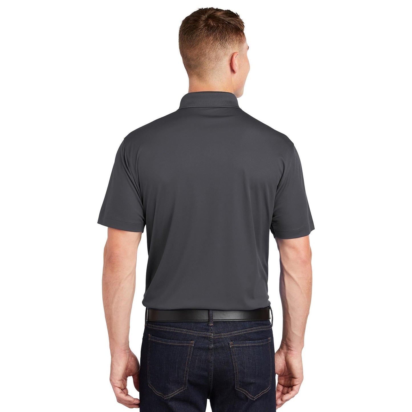 Grey Polo Shirt - Sport-Tek - Moisture-Wicking Fabric