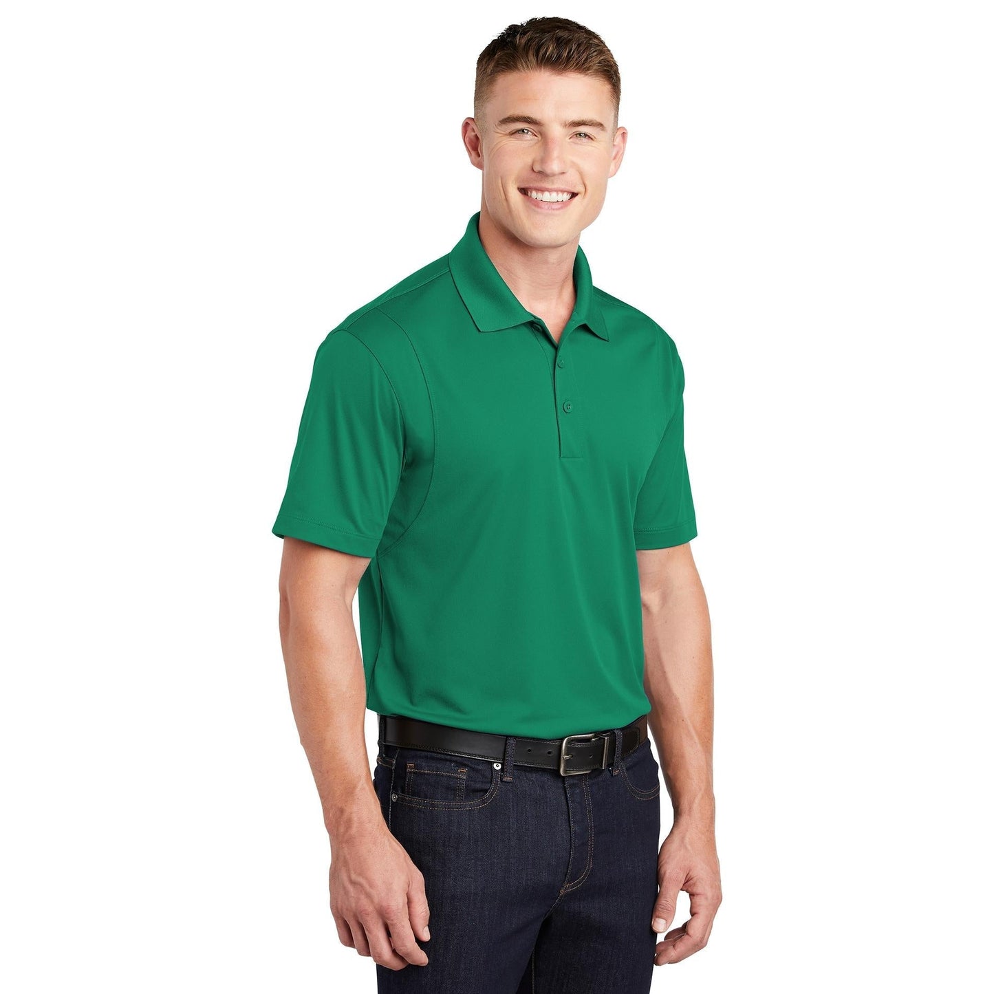 Grey Polo Shirt - Sport-Tek - Moisture-Wicking Fabric