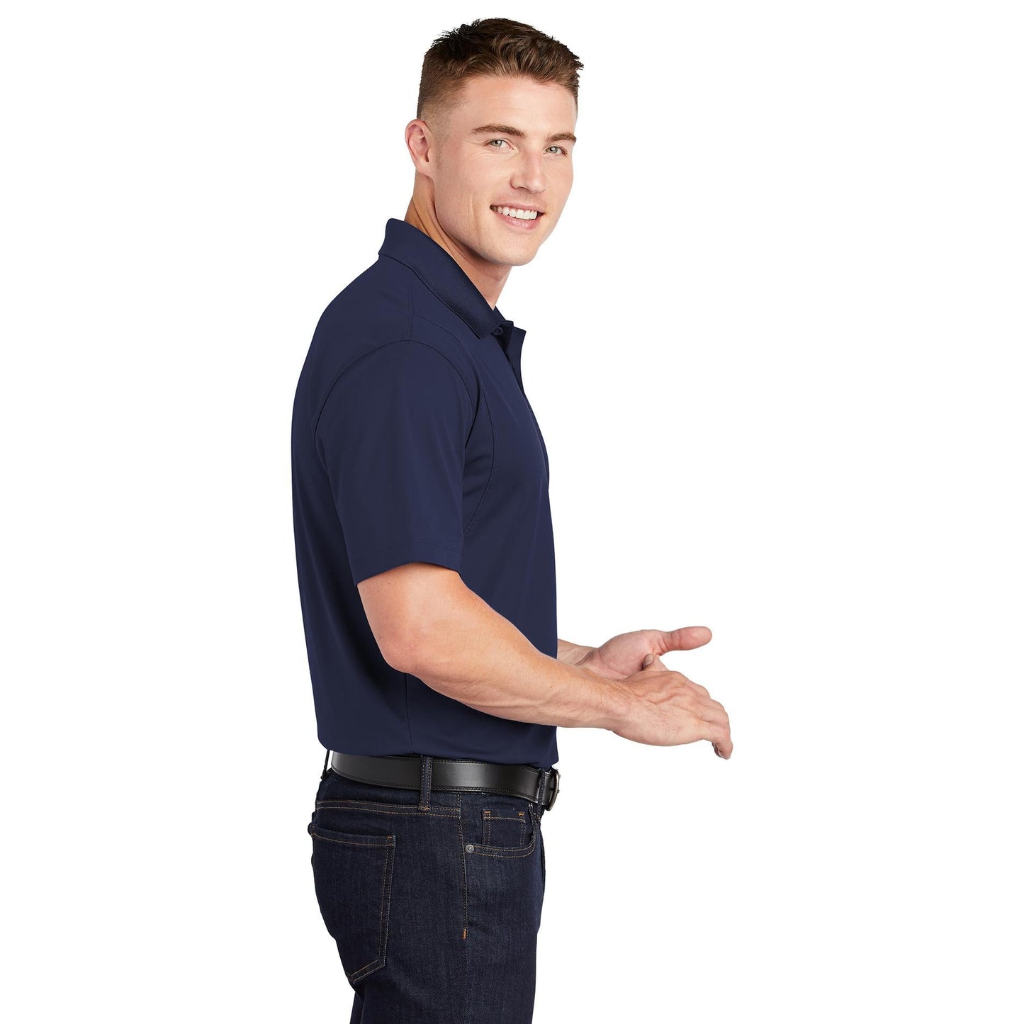 Grey Polo Shirt - Sport-Tek - Moisture-Wicking Fabric