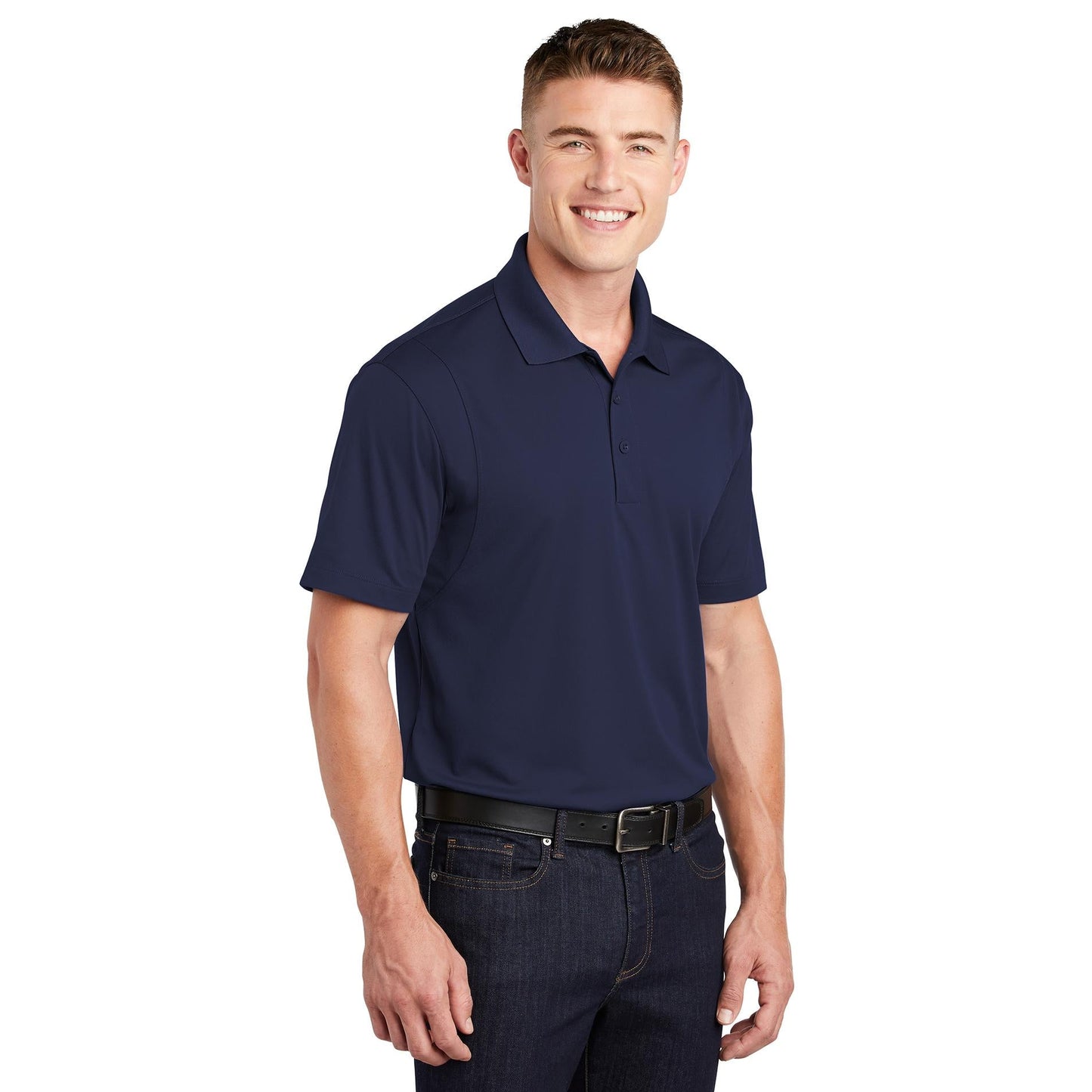 Grey Polo Shirt - Sport-Tek - Moisture-Wicking Fabric
