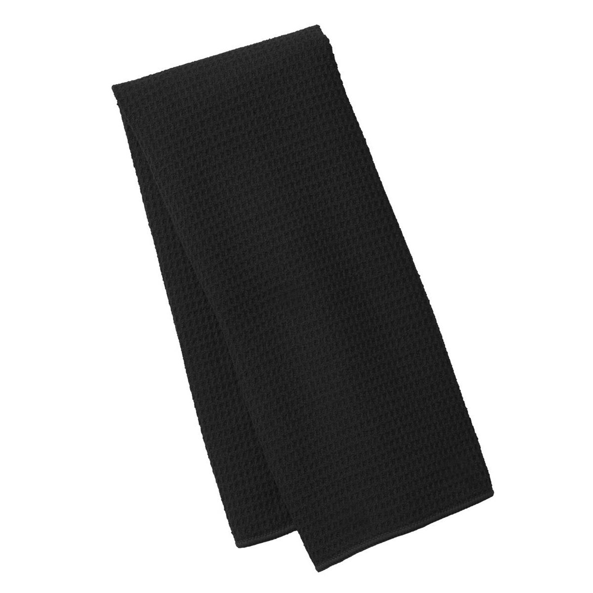 Black Gym Towels - Port Authority - Waffle Microfiber