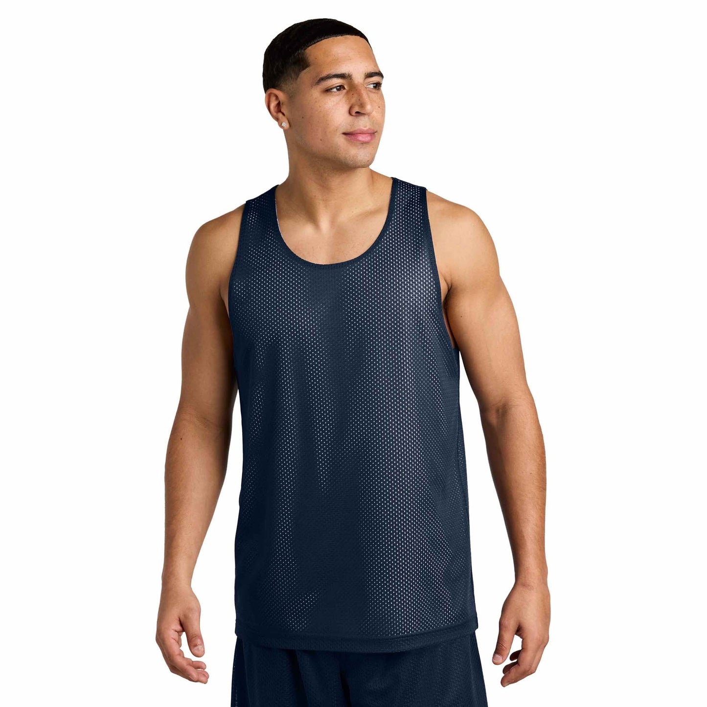 Black/Deep Red Tank Tops - Sport-Tek - Moisture-Wicking