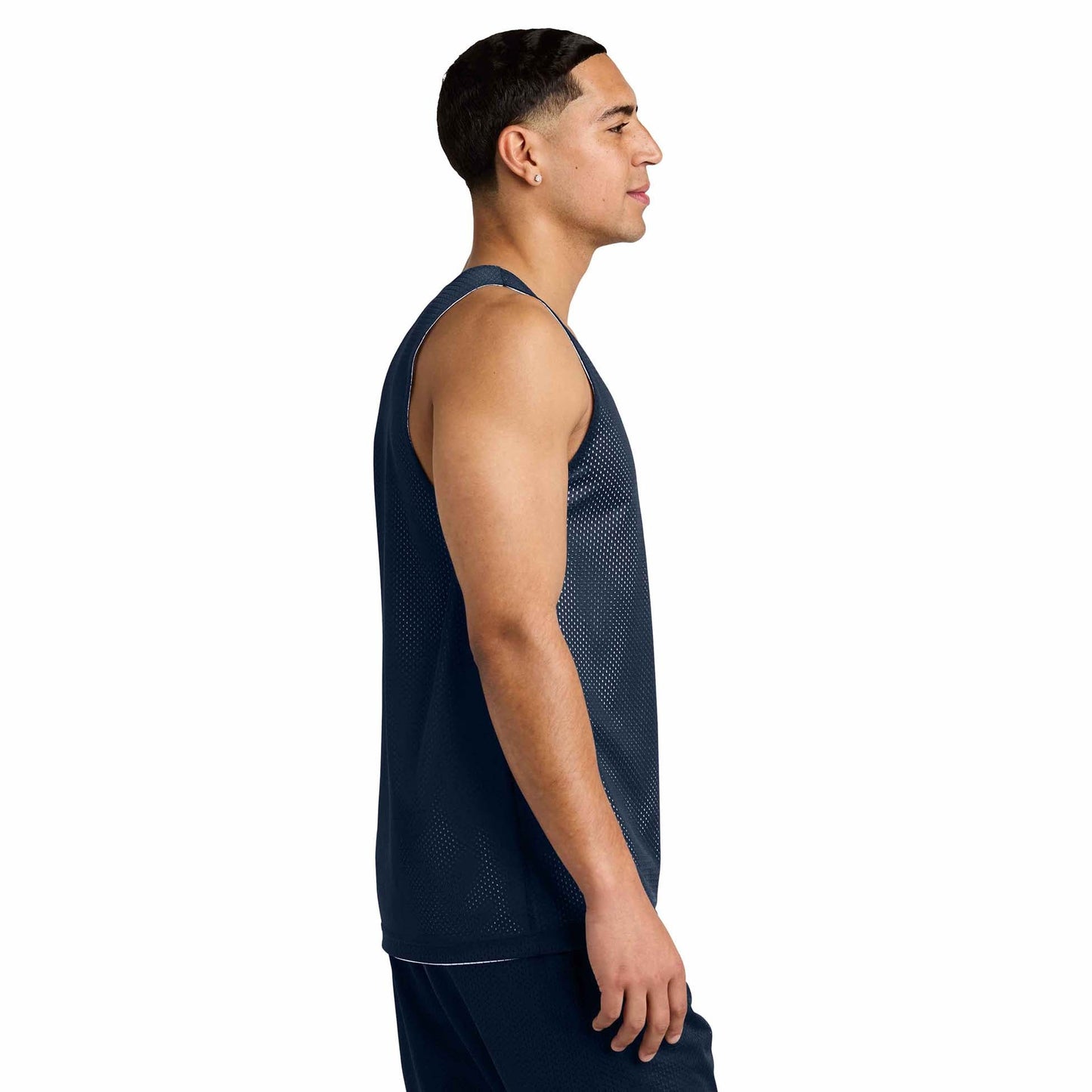 Black/Deep Red Tank Tops - Sport-Tek - Moisture-Wicking
