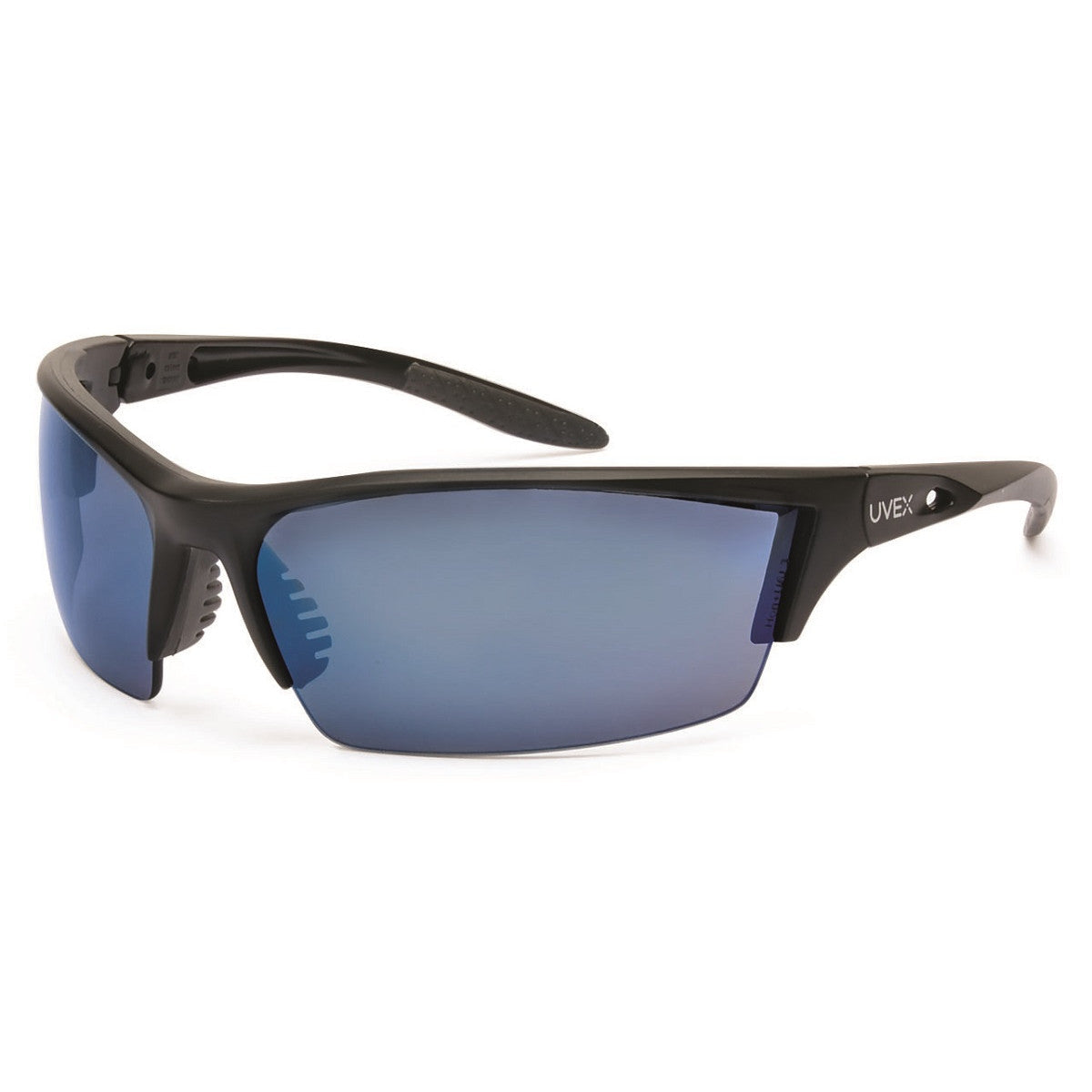 Gray Lens Glasses - Uvex - Safety Matte Black Frame