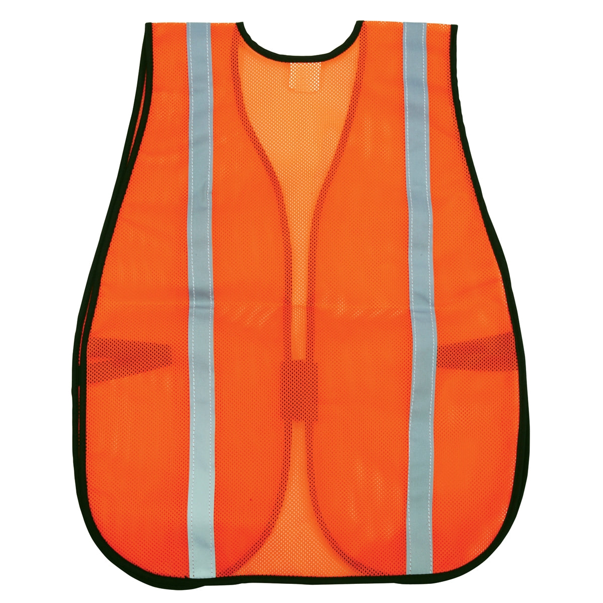 Orange Safety Vests - MCR Safety - Lightweight Mesh