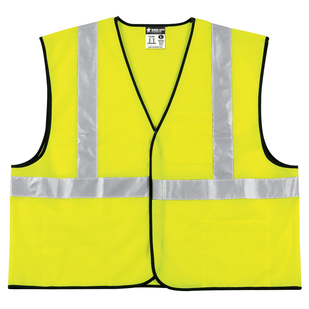 Yellow/Lime Safety Vests - MCR Safety - Reflective Design