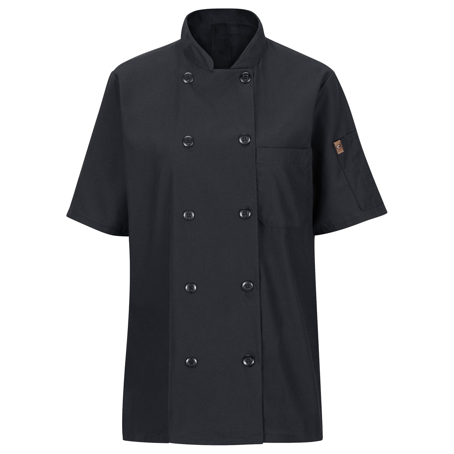 Black Chef Coat - Chef Designs - MIMIX Flex Fabric