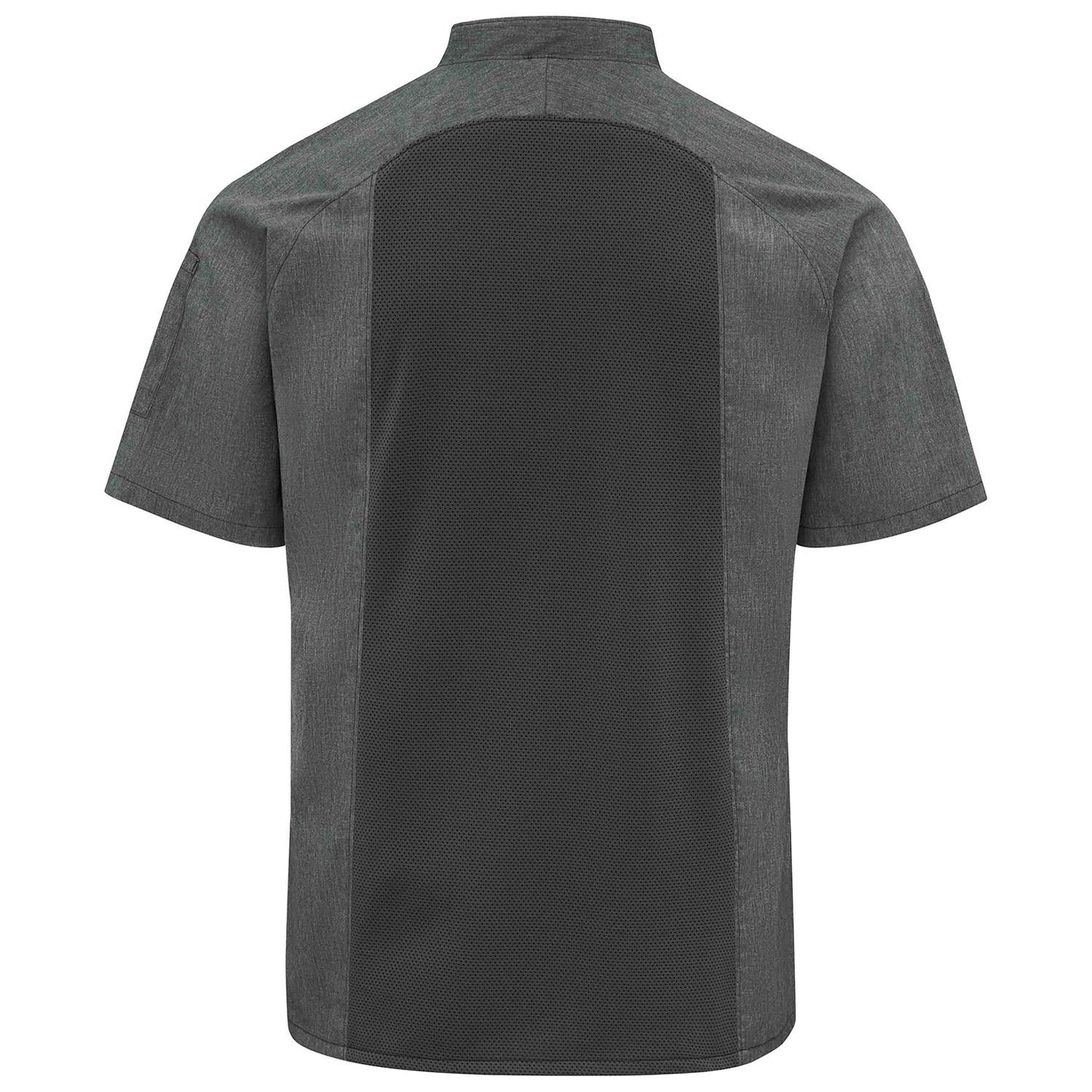 Black/Black Mesh Chef Coats - Chef Designs - Breathable Comfort