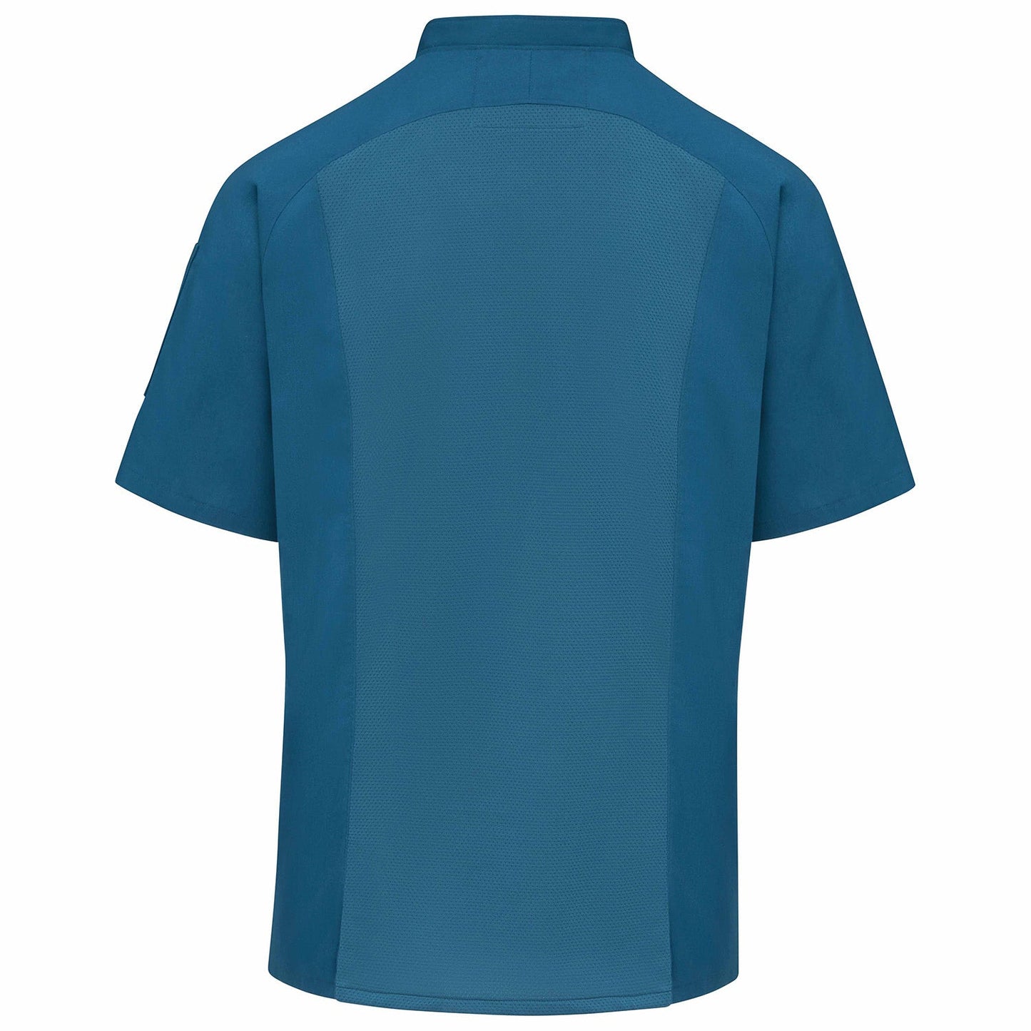 Black/Black Mesh Chef Coats - Chef Designs - Breathable Comfort