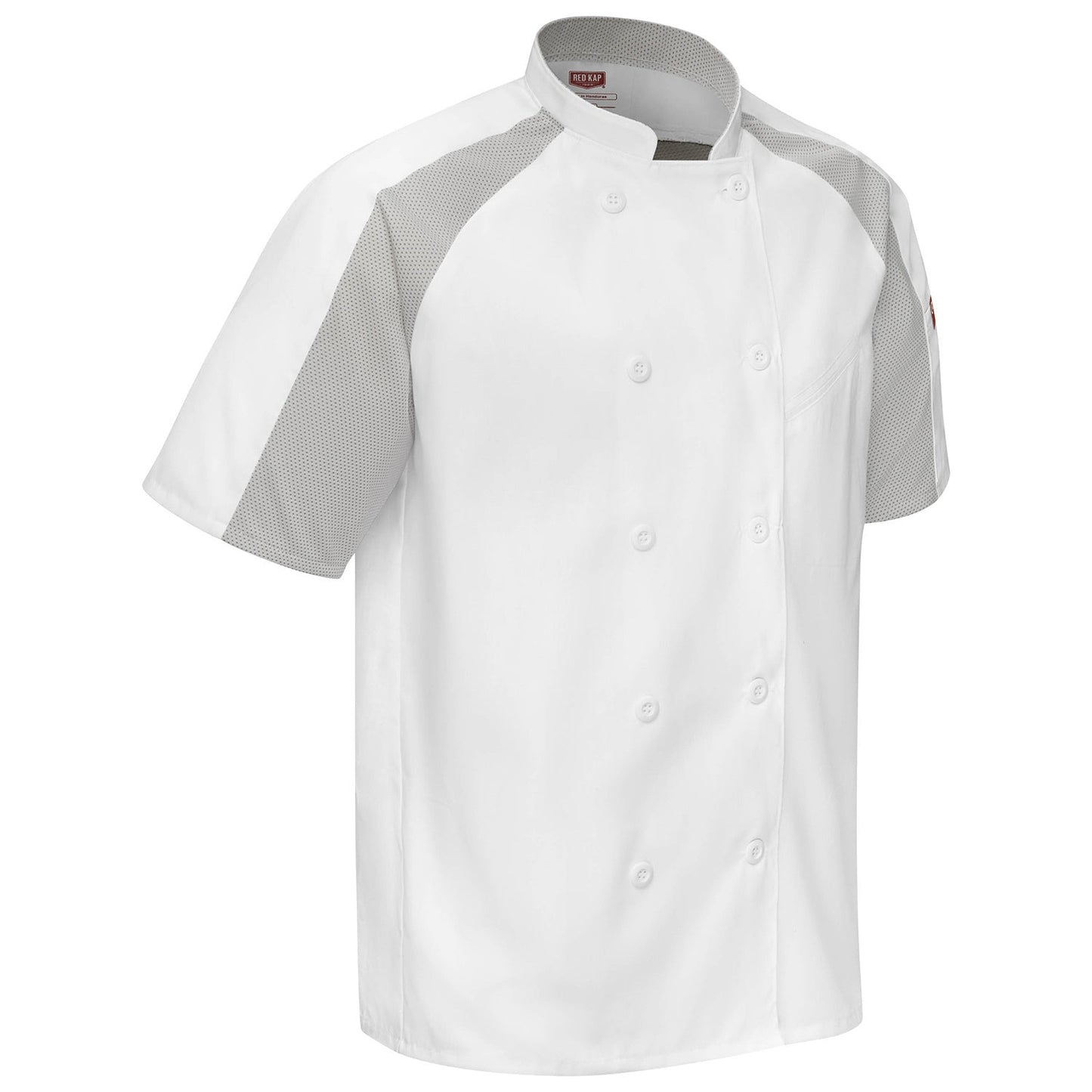 Black/Black Mesh Chef Coats - Chef Designs - Breathable Comfort