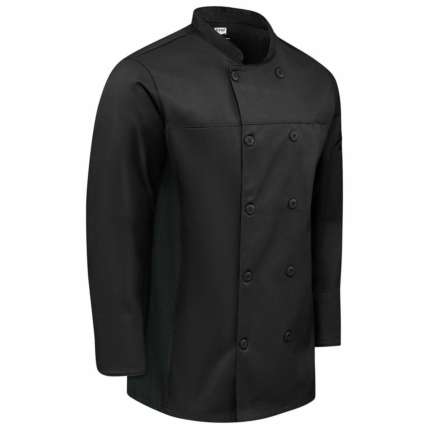 Black Chef Coat - Chef Designs - Lightweight Fabric