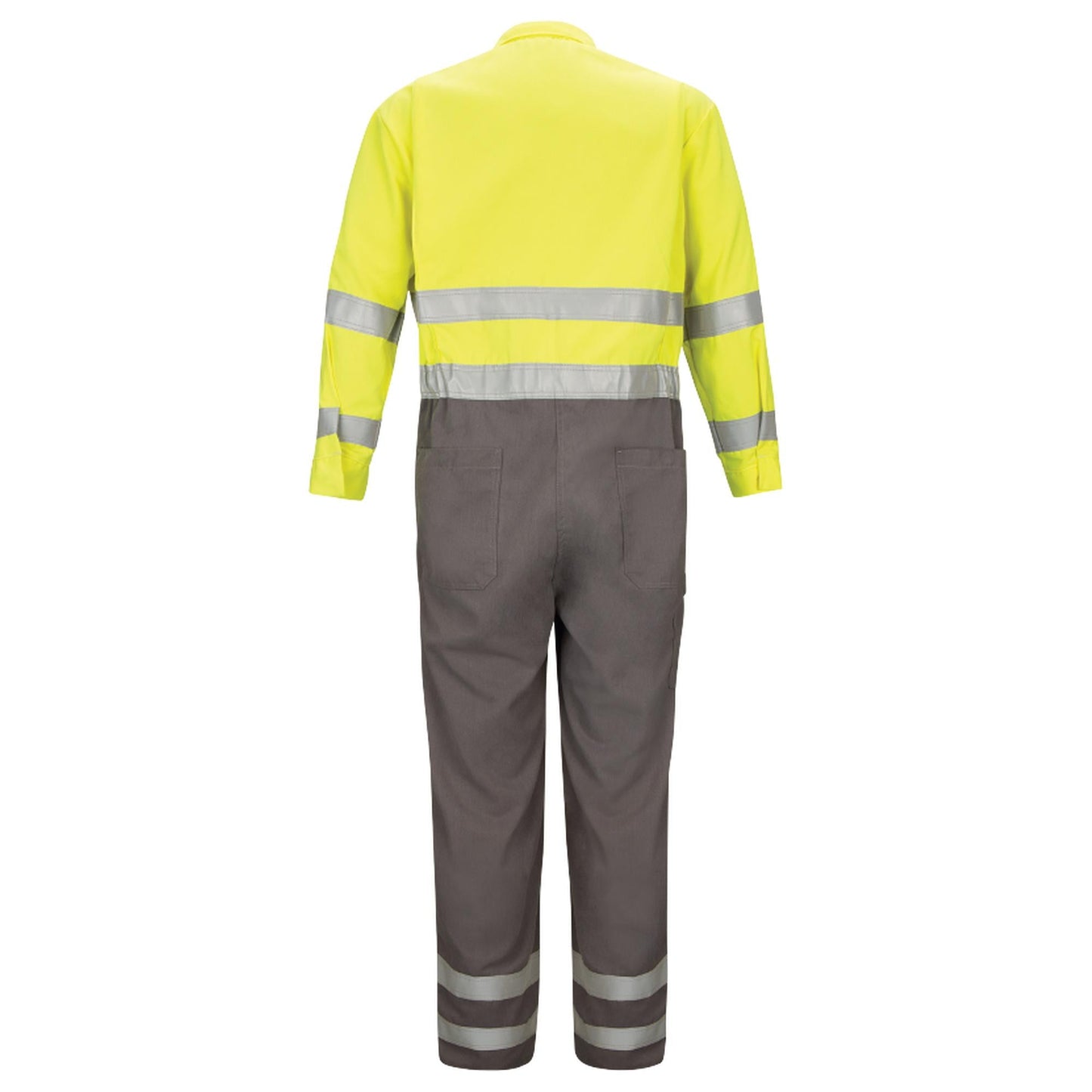 Yellow/Lime/Gray Coveralls - Bulwark FR - Hi-Visibility Safety