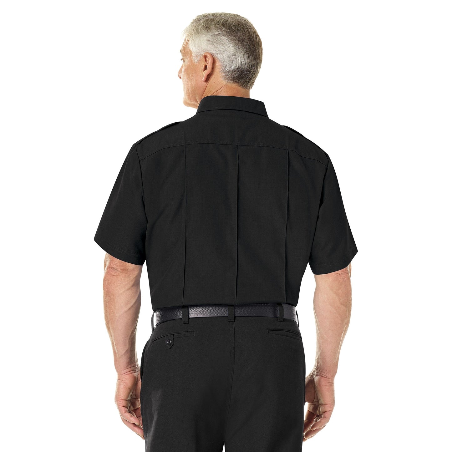 Black Button Up Shirt - Workrite - Durable Fabric