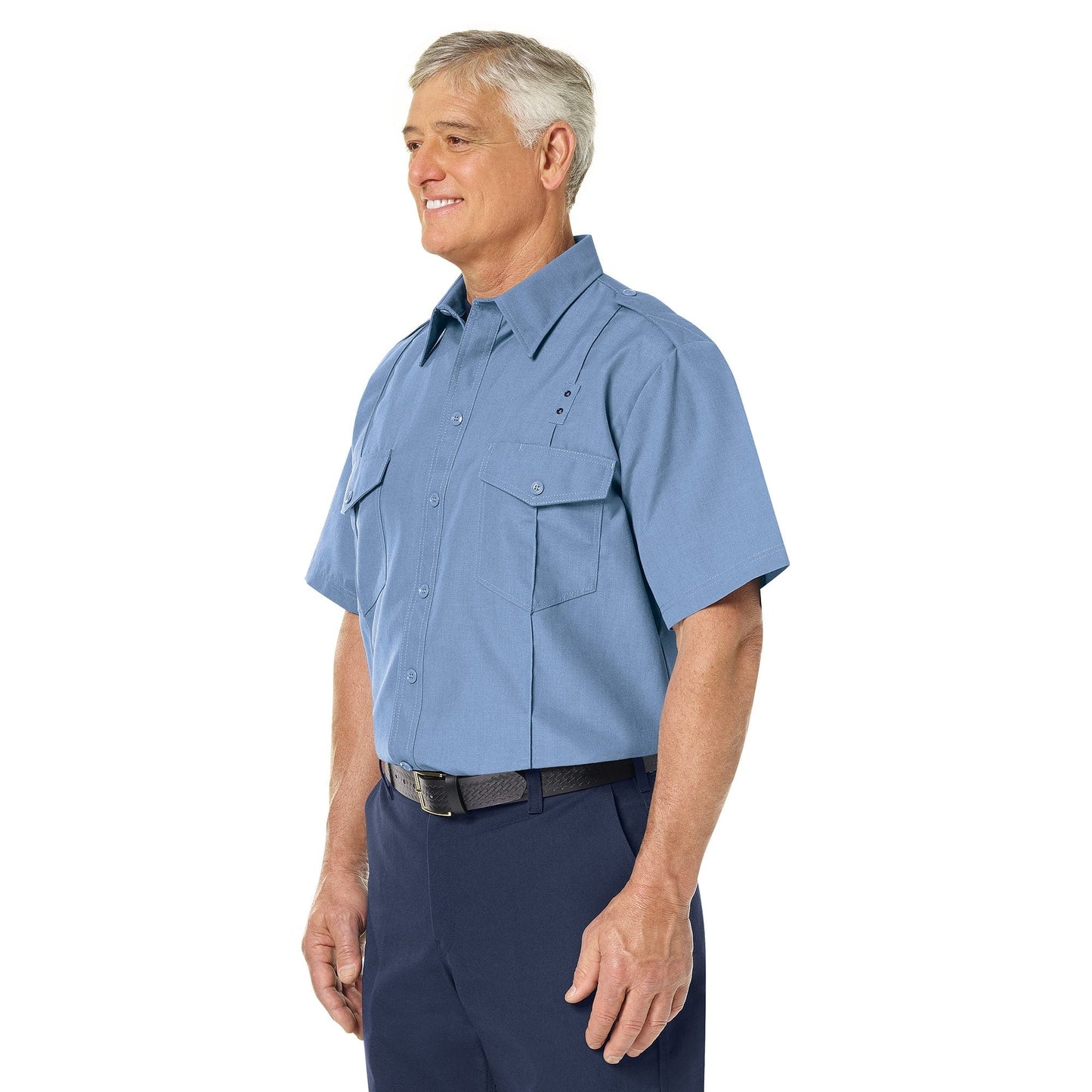 Black Button Up Shirt - Workrite - Durable Fabric