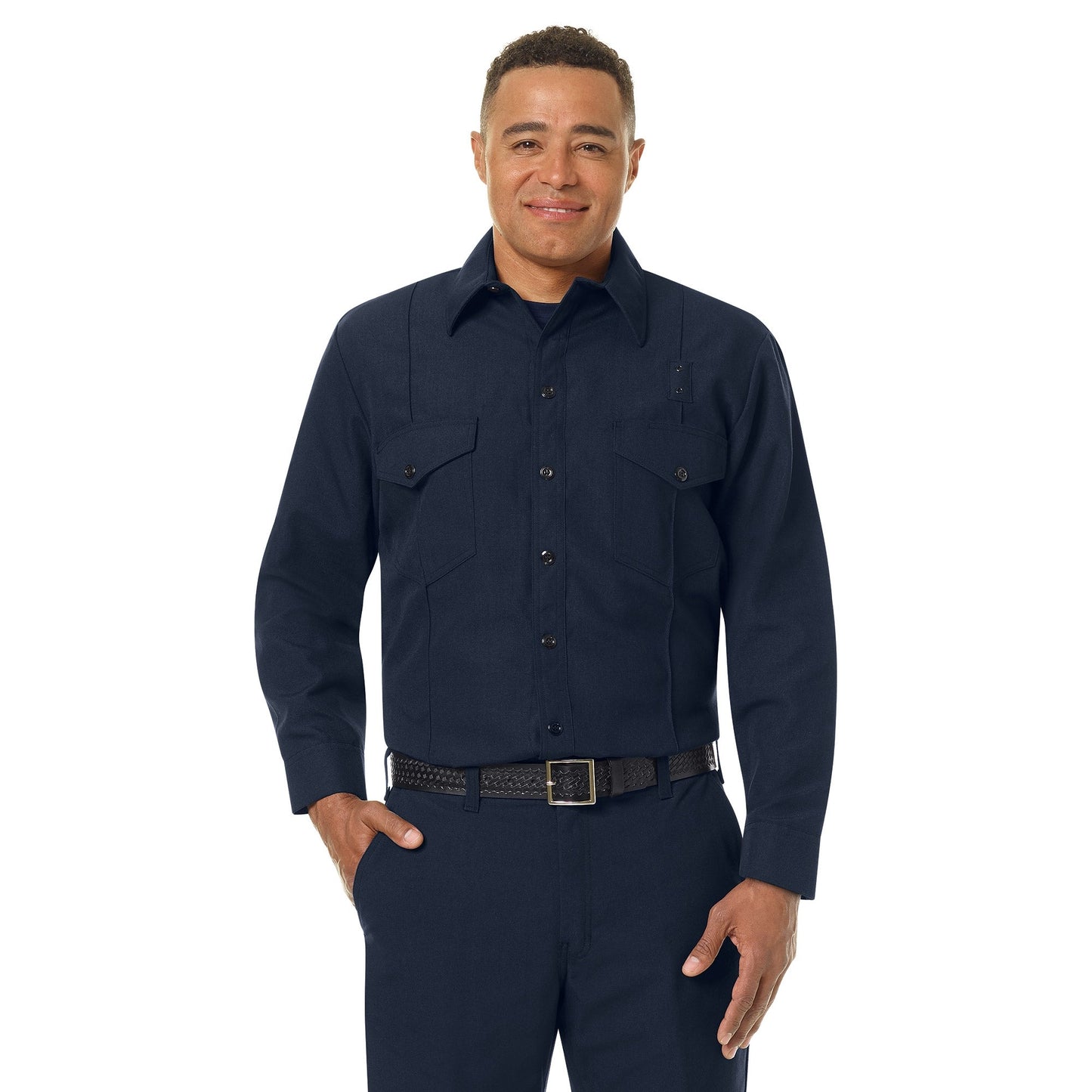 Black Button Up Shirt - Workrite - Flame Resistant