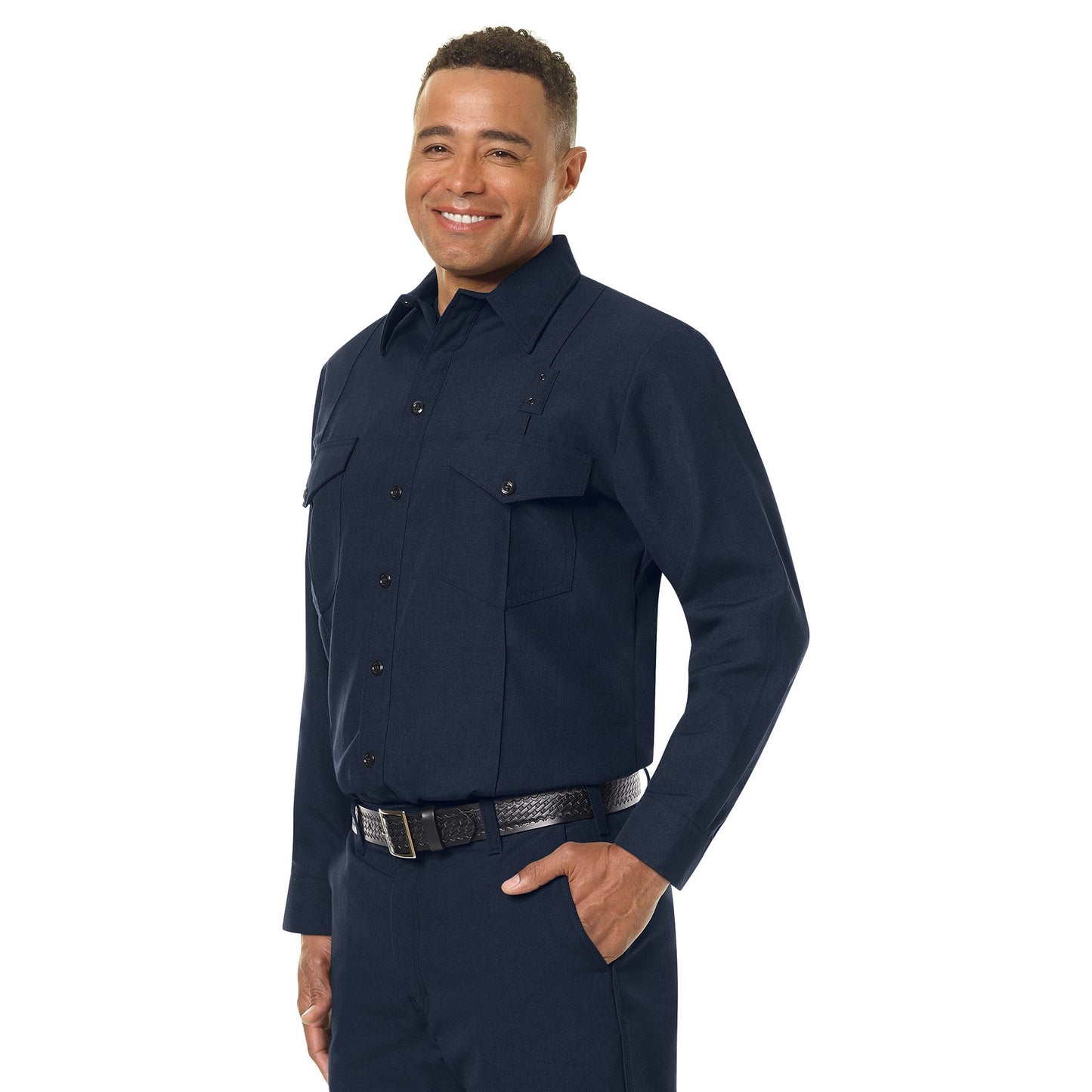 Black Button Up Shirt - Workrite - Flame Resistant