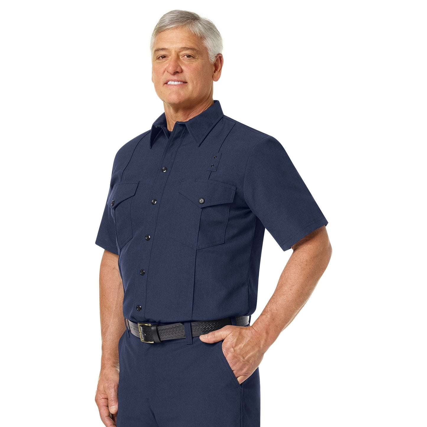 Black Button Up Shirt - Workrite - Flame Resistant