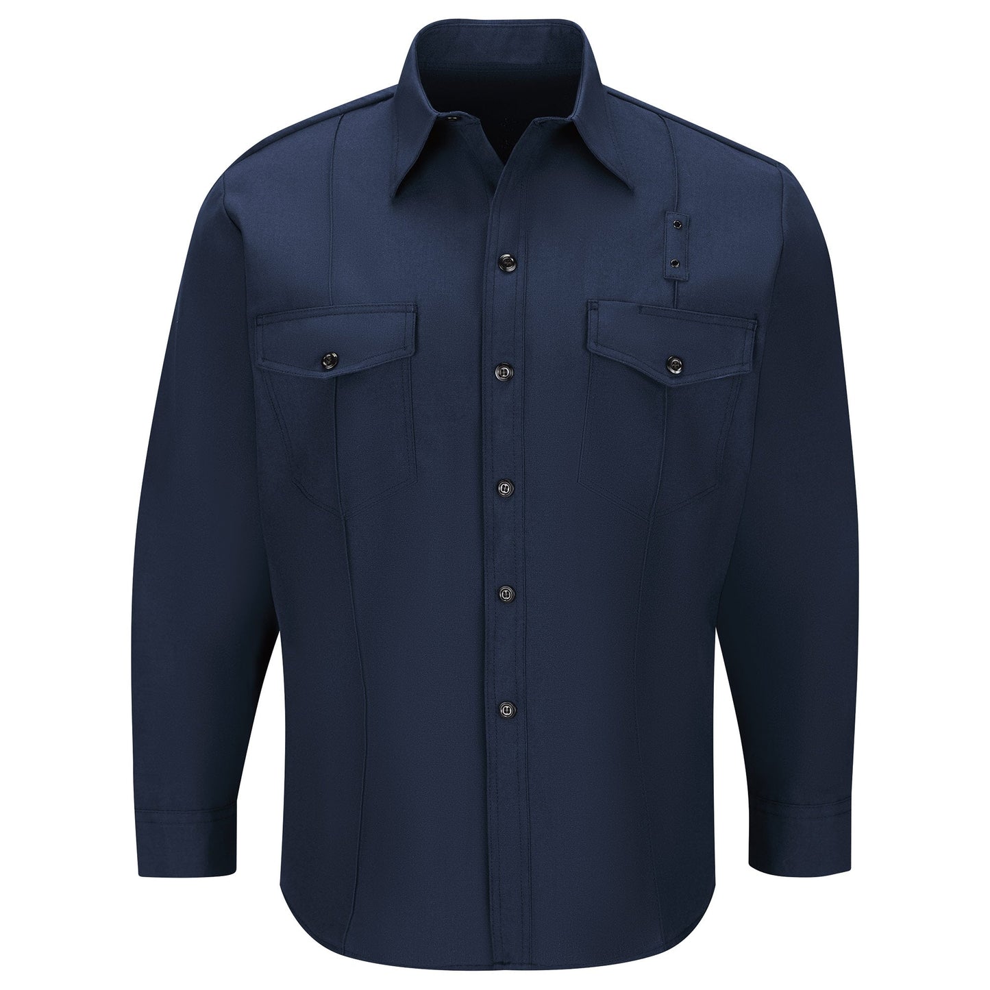 Black Button Up Shirts - Workrite - Long Sleeve Firefighter