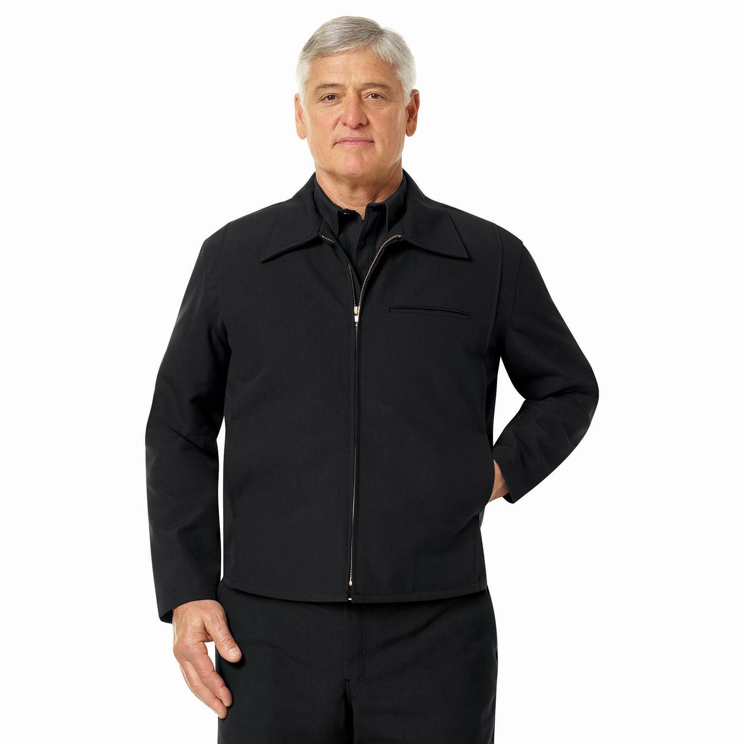 Black Firefighter Jacket - Workrite Fire Service - Durable Design
