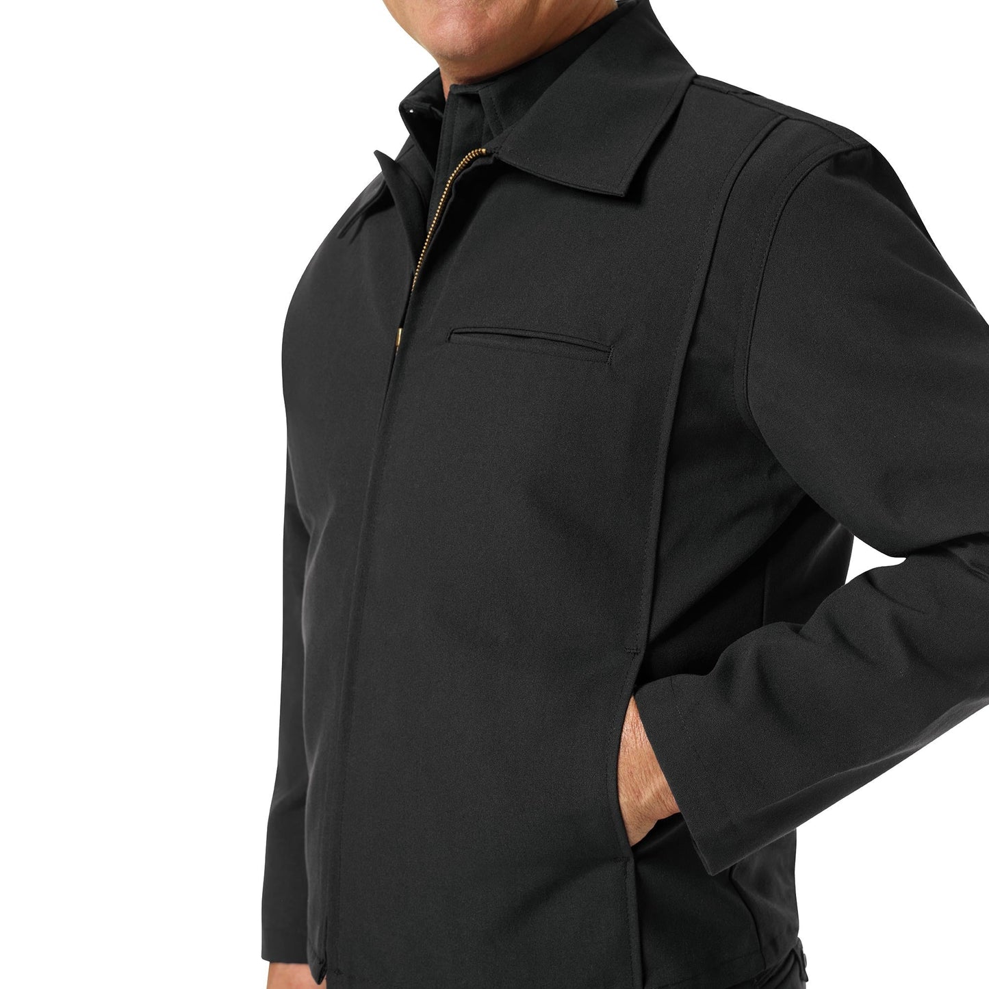 Black Firefighter Jacket - Workrite Fire Service - Durable Design