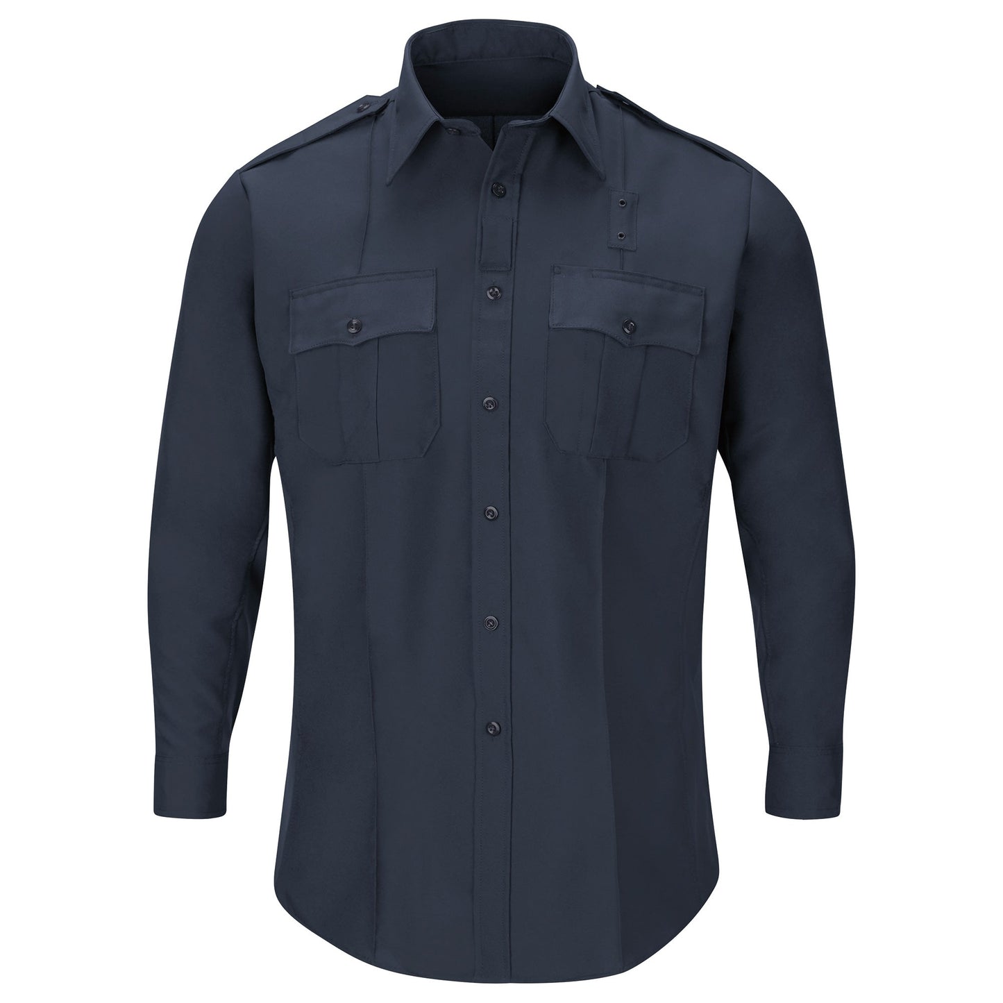 Dark Navy Button Up Shirts - Horace Small - Durable Fabric