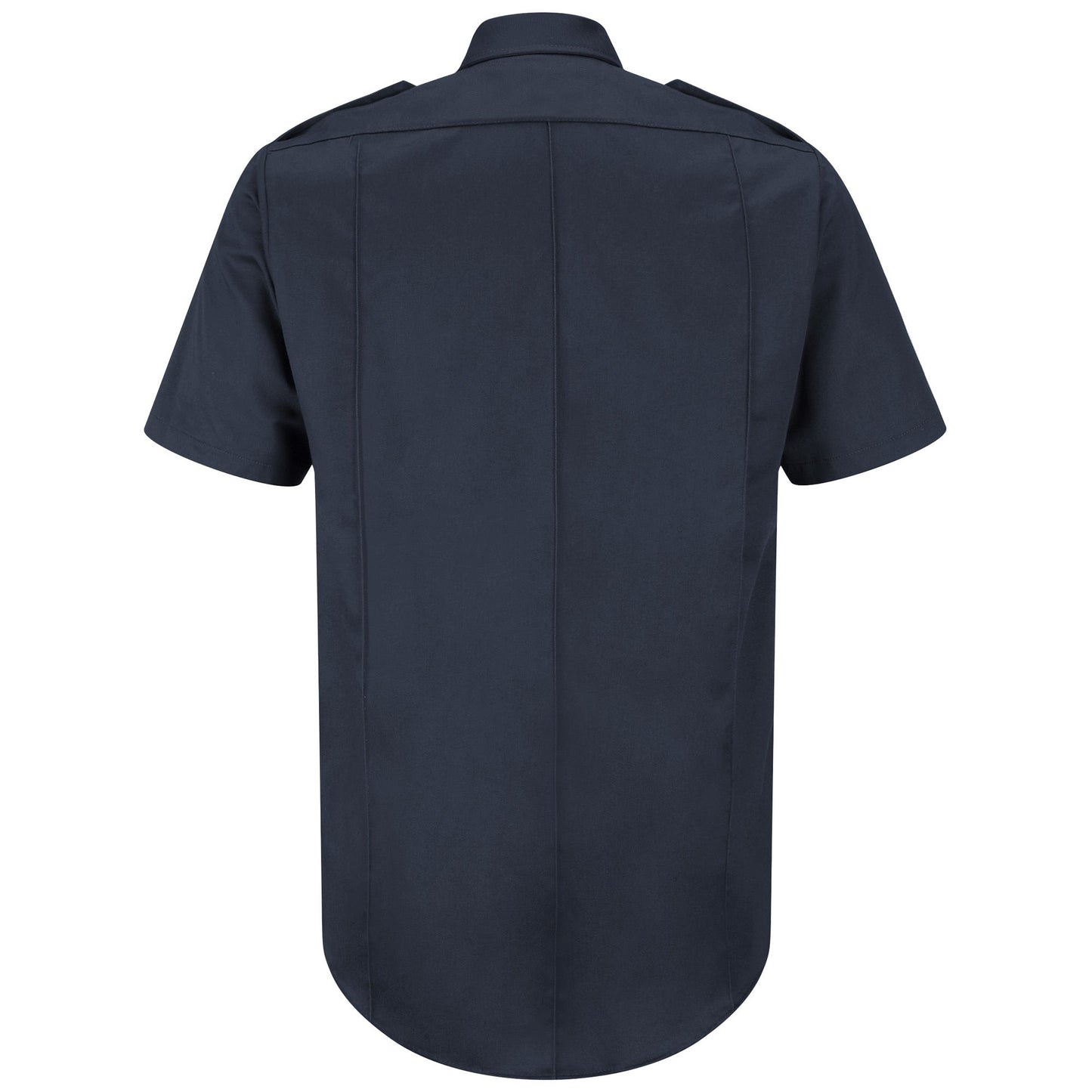 Dark Navy Button Up Shirt - Horace Small - Cotton Blend