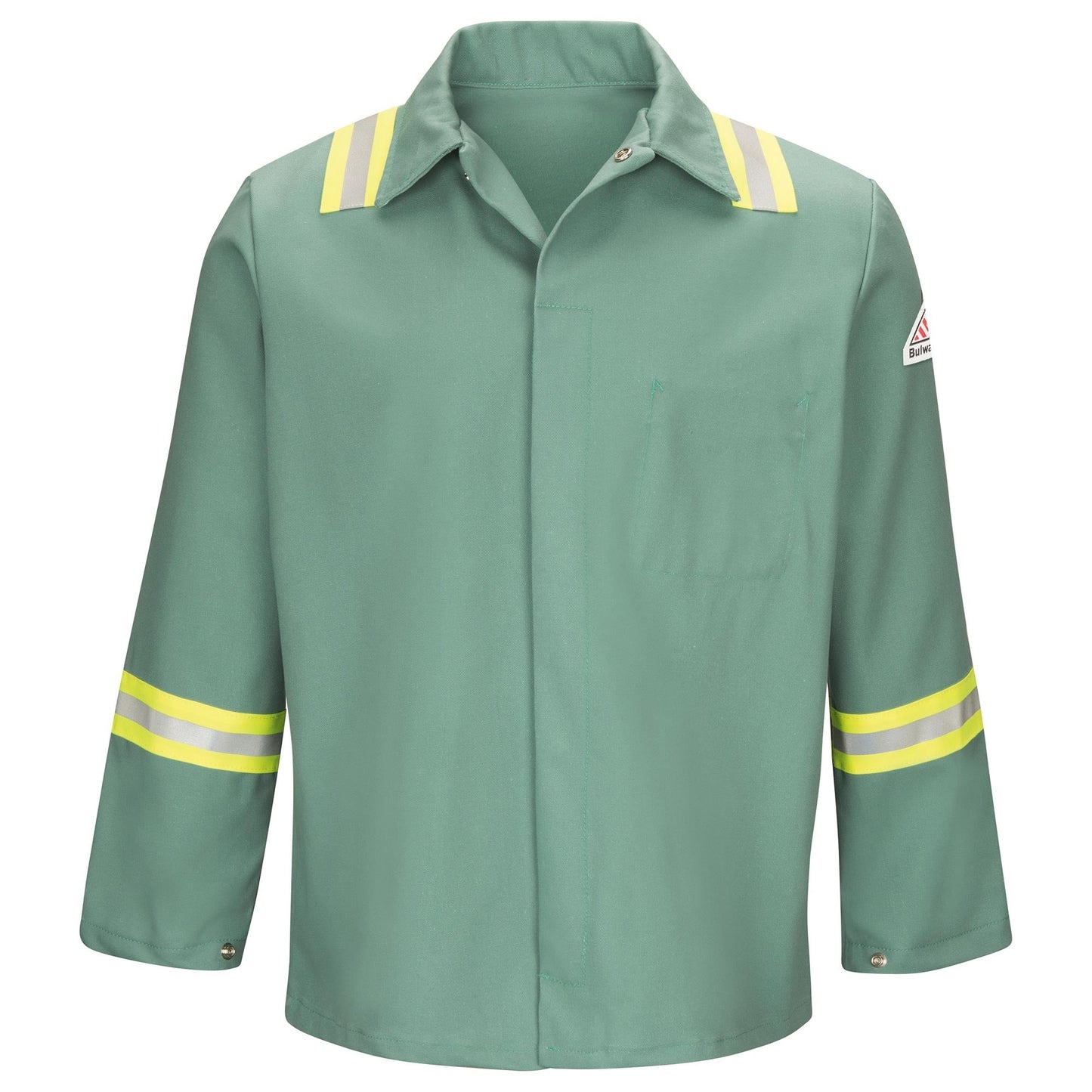 Visual Green Lab Coats - Bulwark FR - Durable Fabric