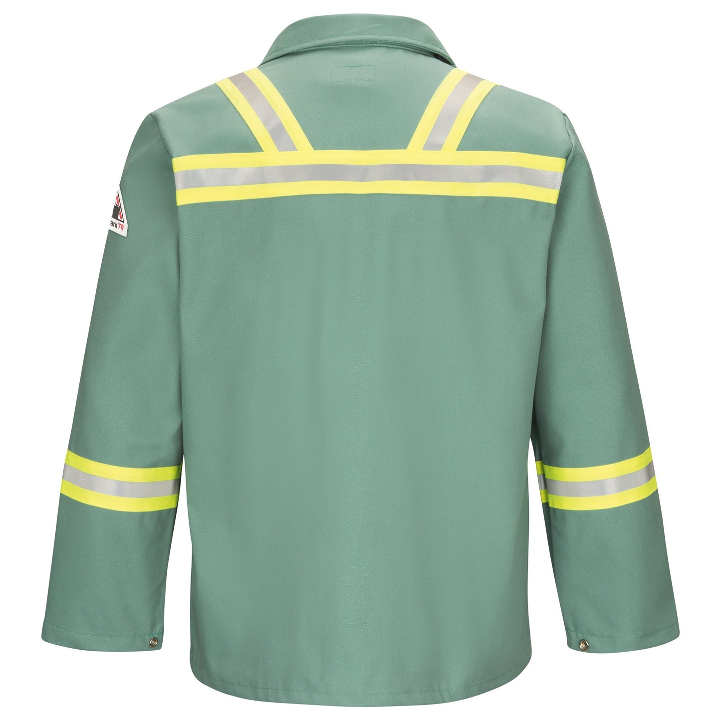 Visual Green Lab Coats - Bulwark FR - Durable Fabric