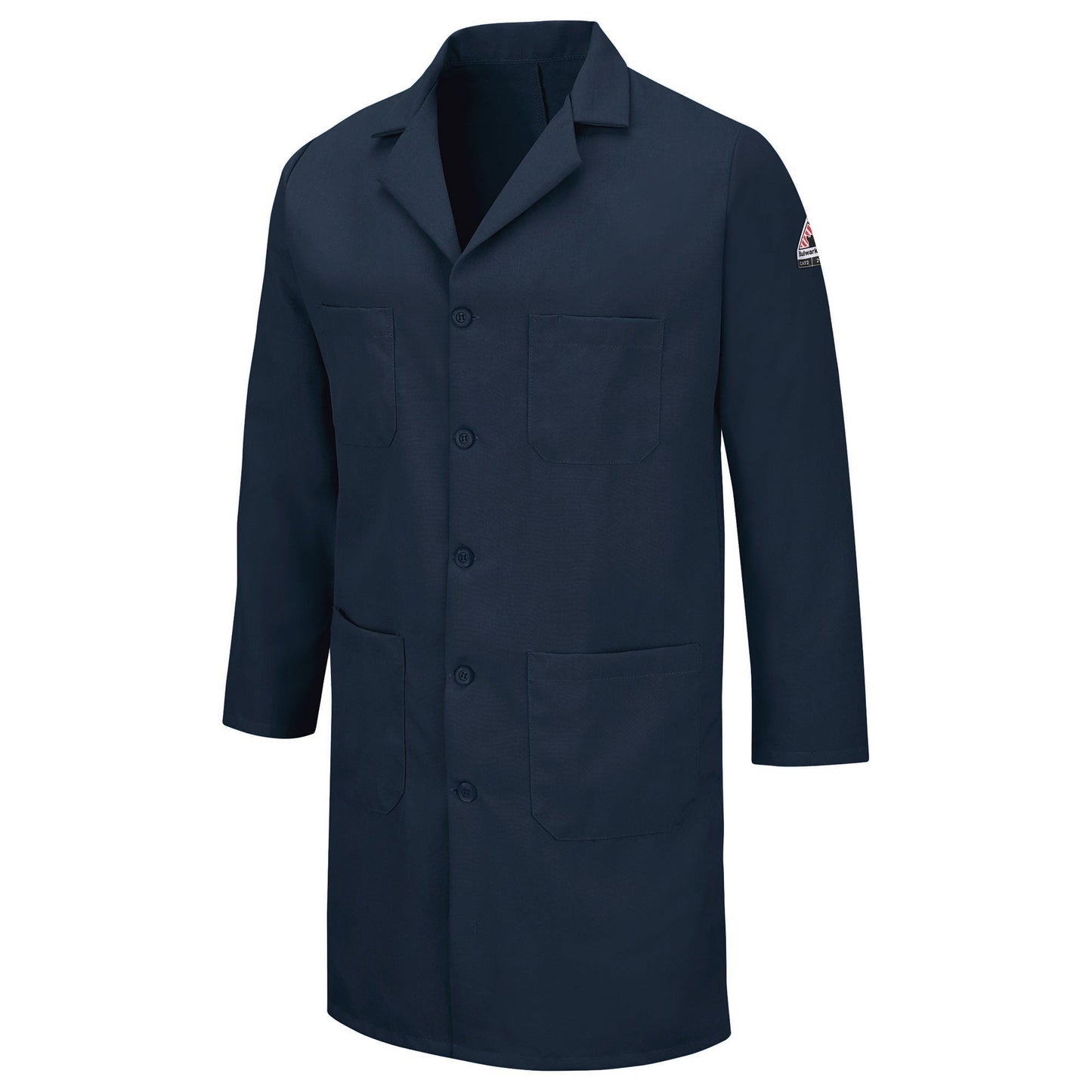 Navy Lab Coat - Bulwark FR - Lightweight Flame Resistant