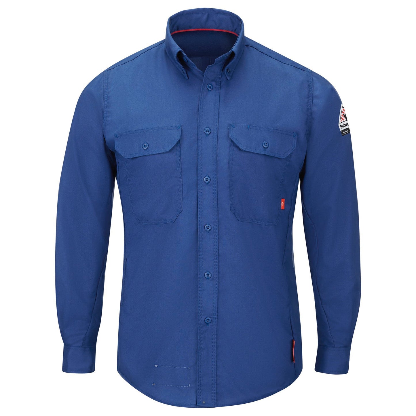 Royal Blue Button Up Shirt - Bulwark FR - Comfortable Fit