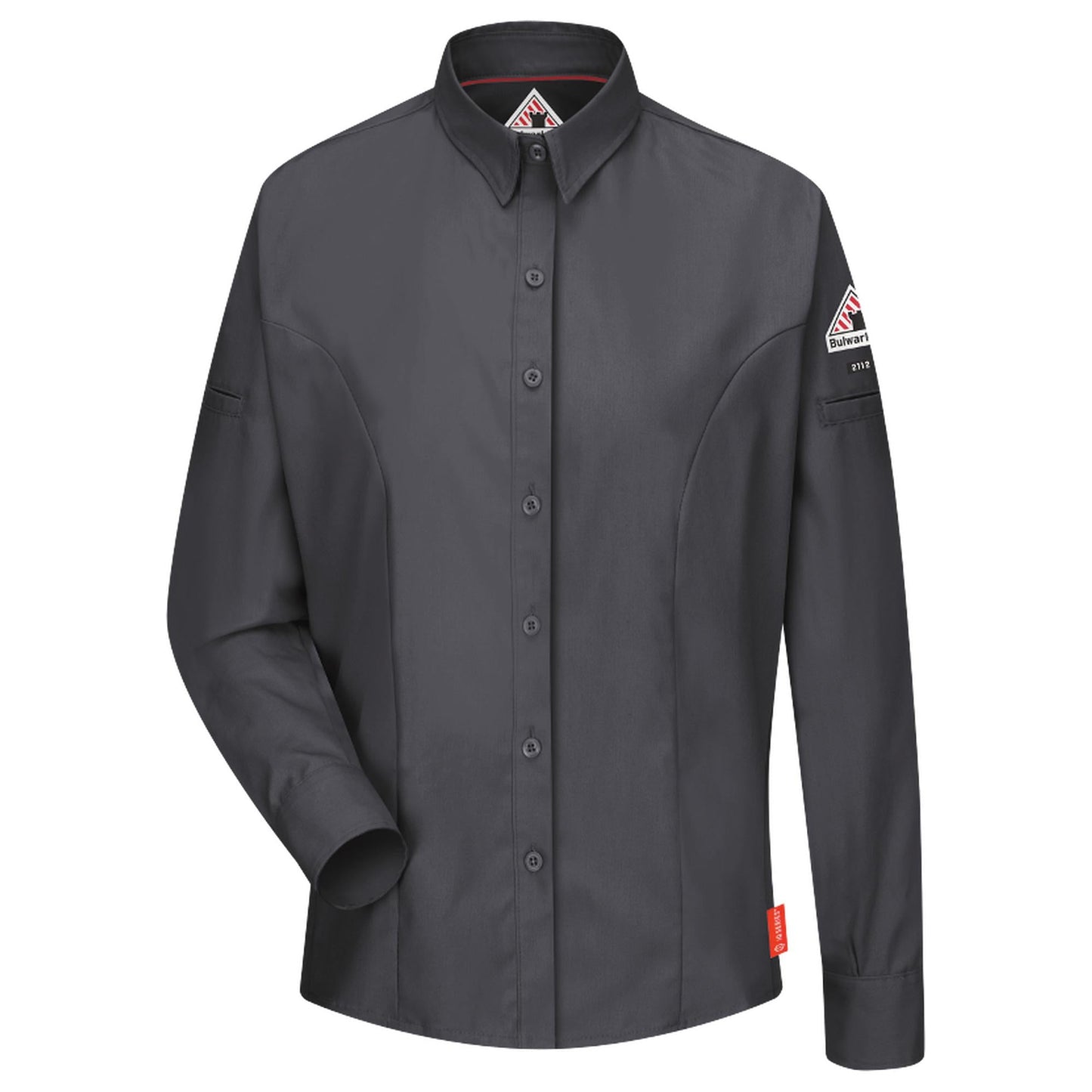 Charcoal Button Up Shirt - Bulwark FR - Women's Comfort