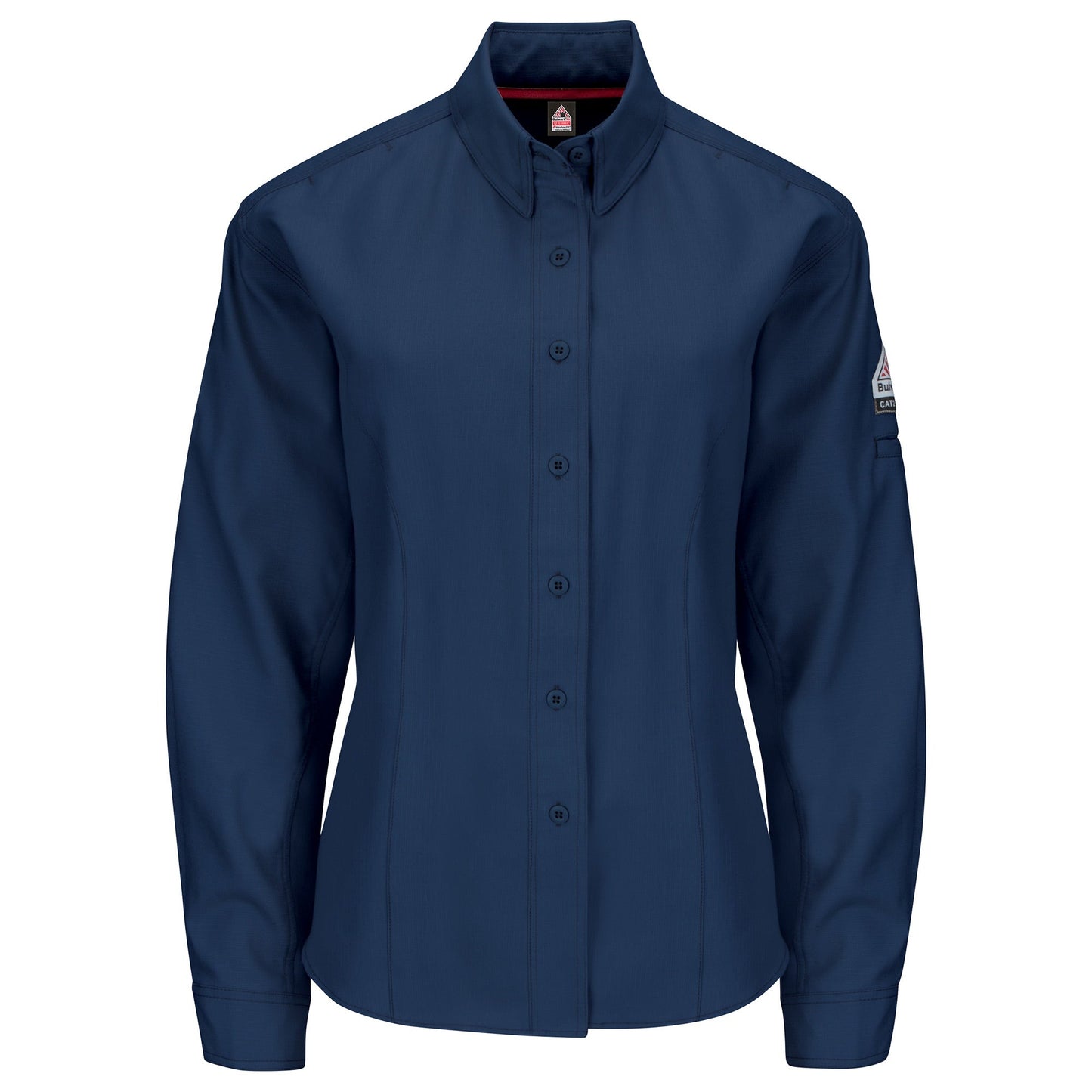 Grey Functional Button Up Shirt - Bulwark FR - Women's Fit