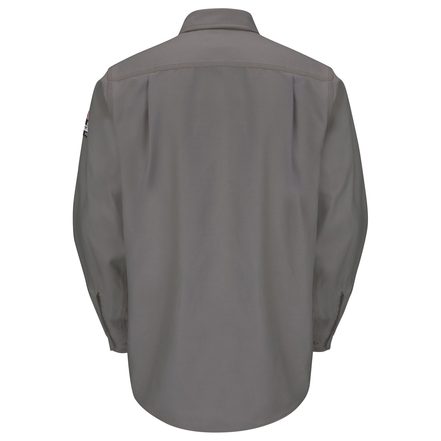 Grey Button Up Shirt - Bulwark FR - Durable Fabric