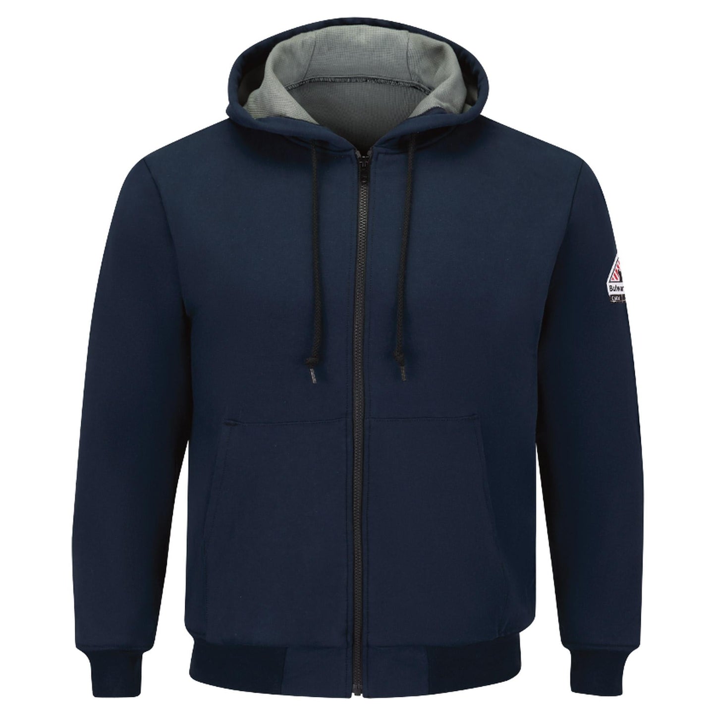 Blue Sweatshirts | Bulwark FR | Warm Hooded Jacket - Bulwark - Thermal Lining