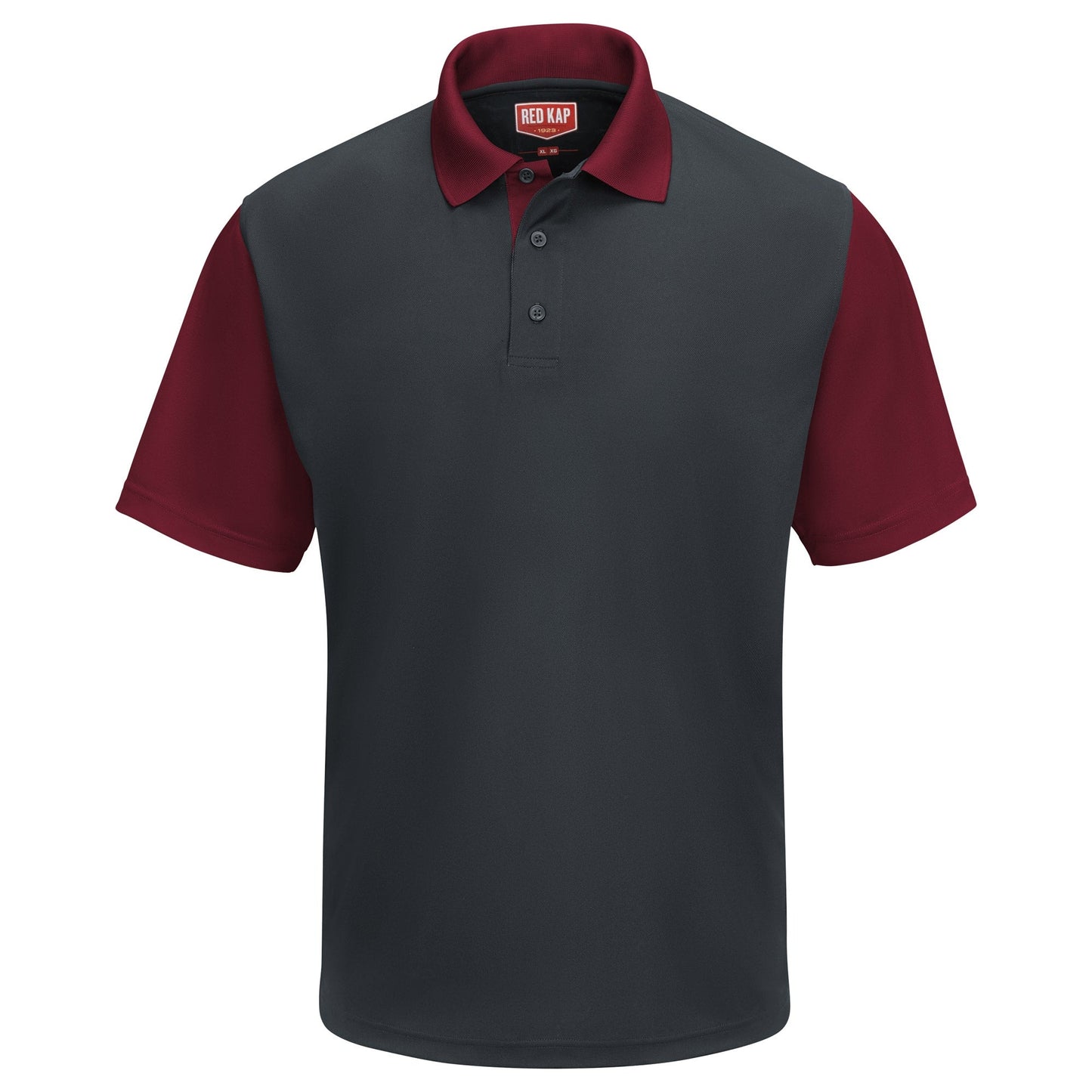 Black/Charcoal Performance Polo - Red Kap - Moisture-Wicking