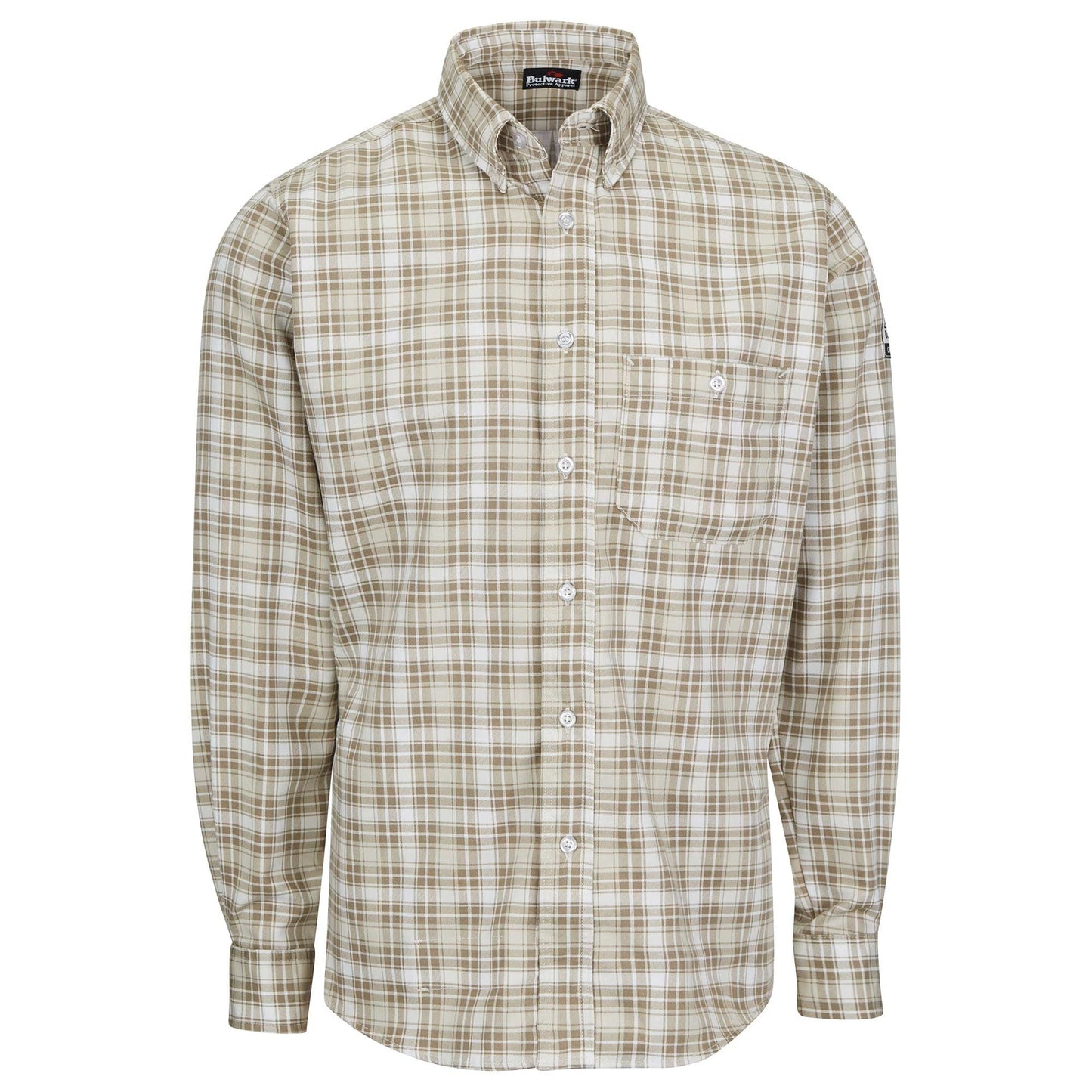 Khaki Dress Shirt - Bulwark FR - Flame Resistant