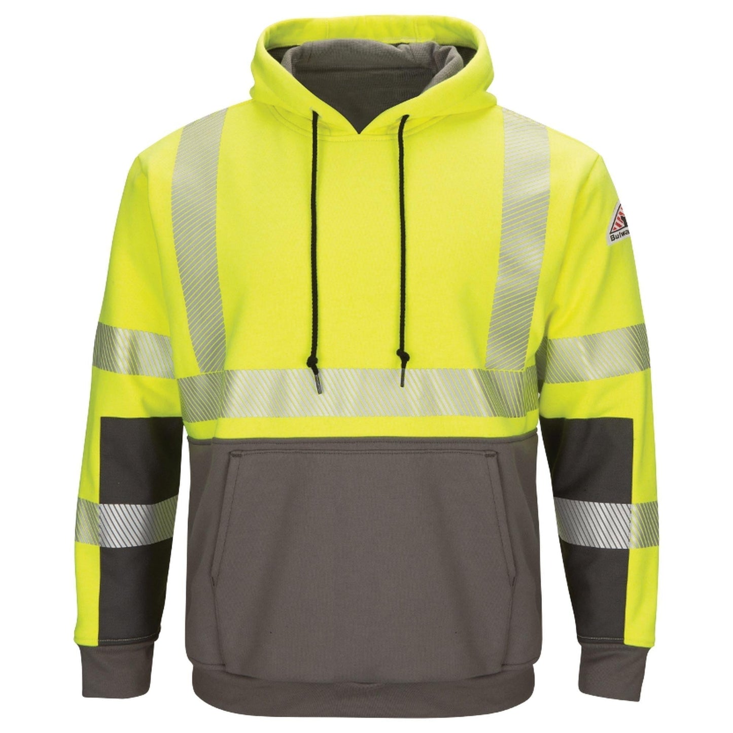 Yellow/Lime Safety Sweatshirt - Bulwark FR - High-Visibility