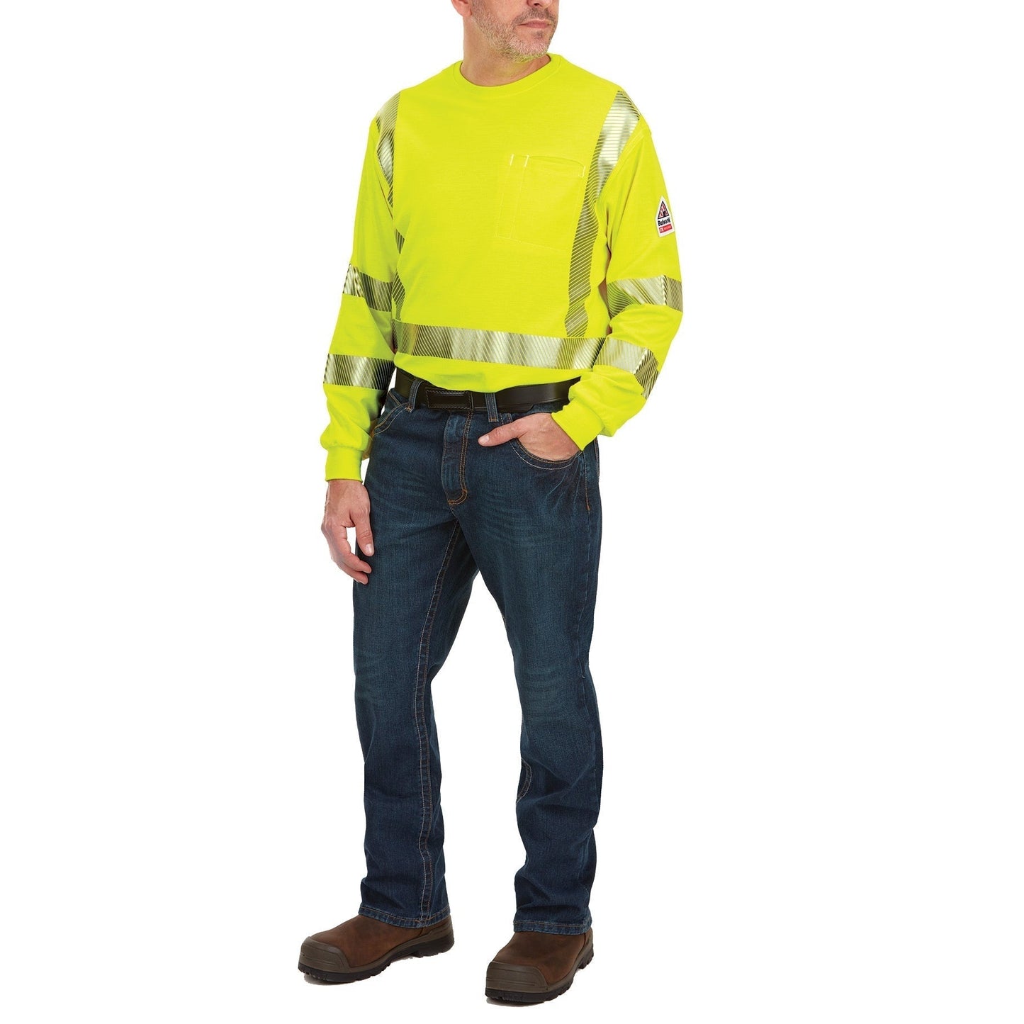 Yellow/Lime Safety Shirt - Bulwark FR - Lightweight Style